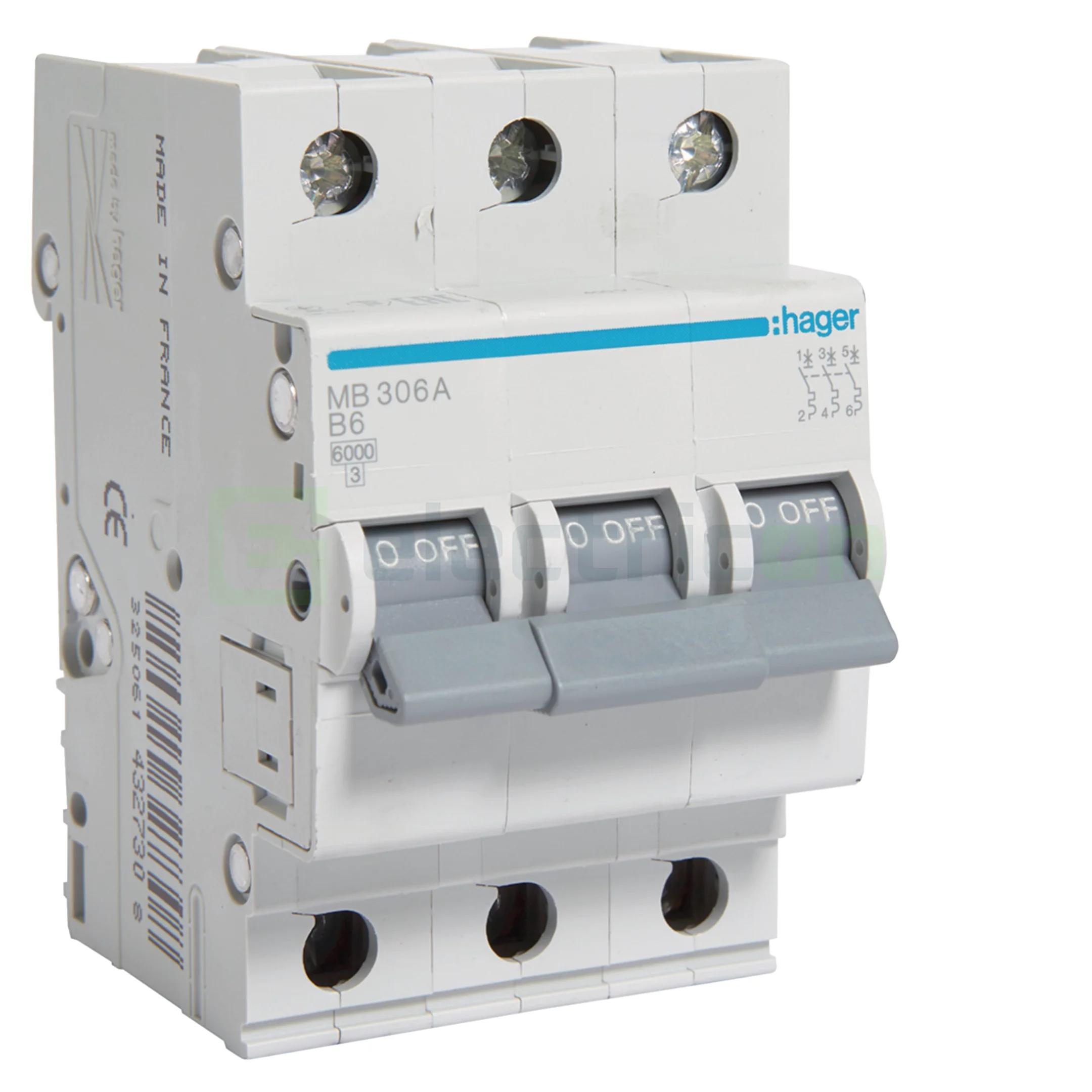 Sigurante automate - Disjunctor MCB B6A Hager - MB306A