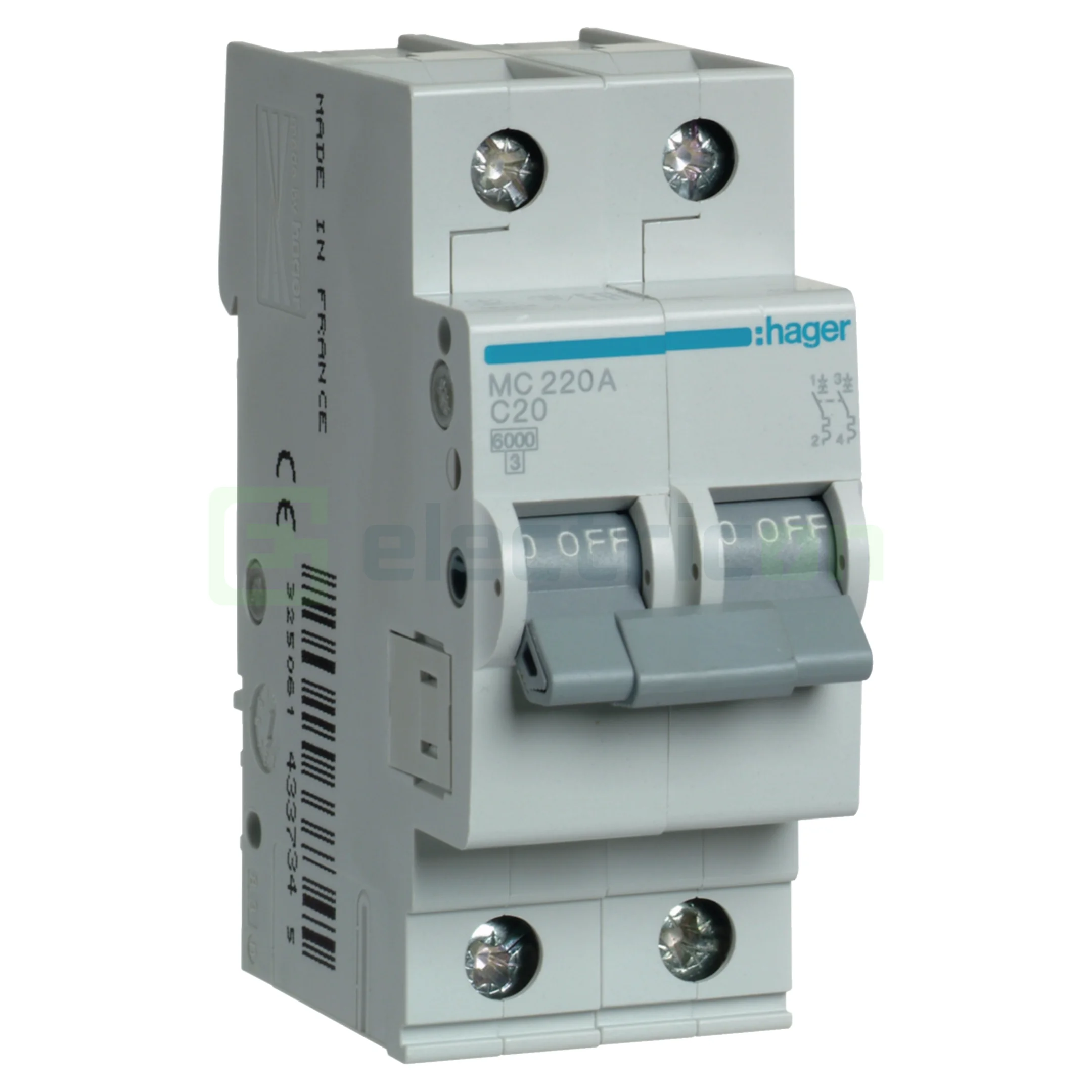 Sigurante automate - Intrerupator MCB C20A Hager - MC220A