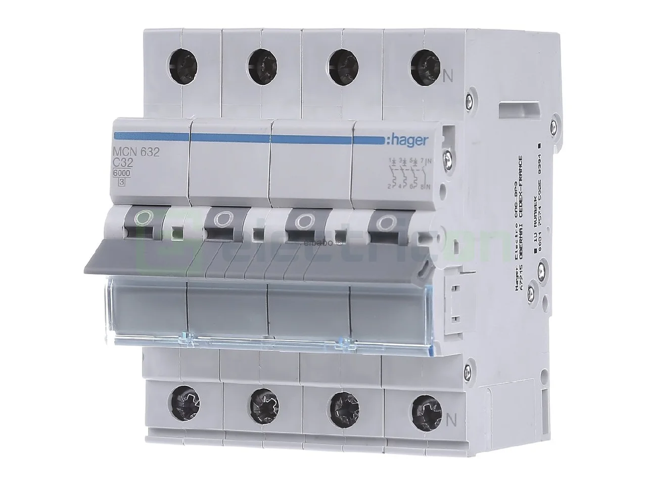 Sigurante automate - Intrerupator MCB CN/AA Hager - MCN632