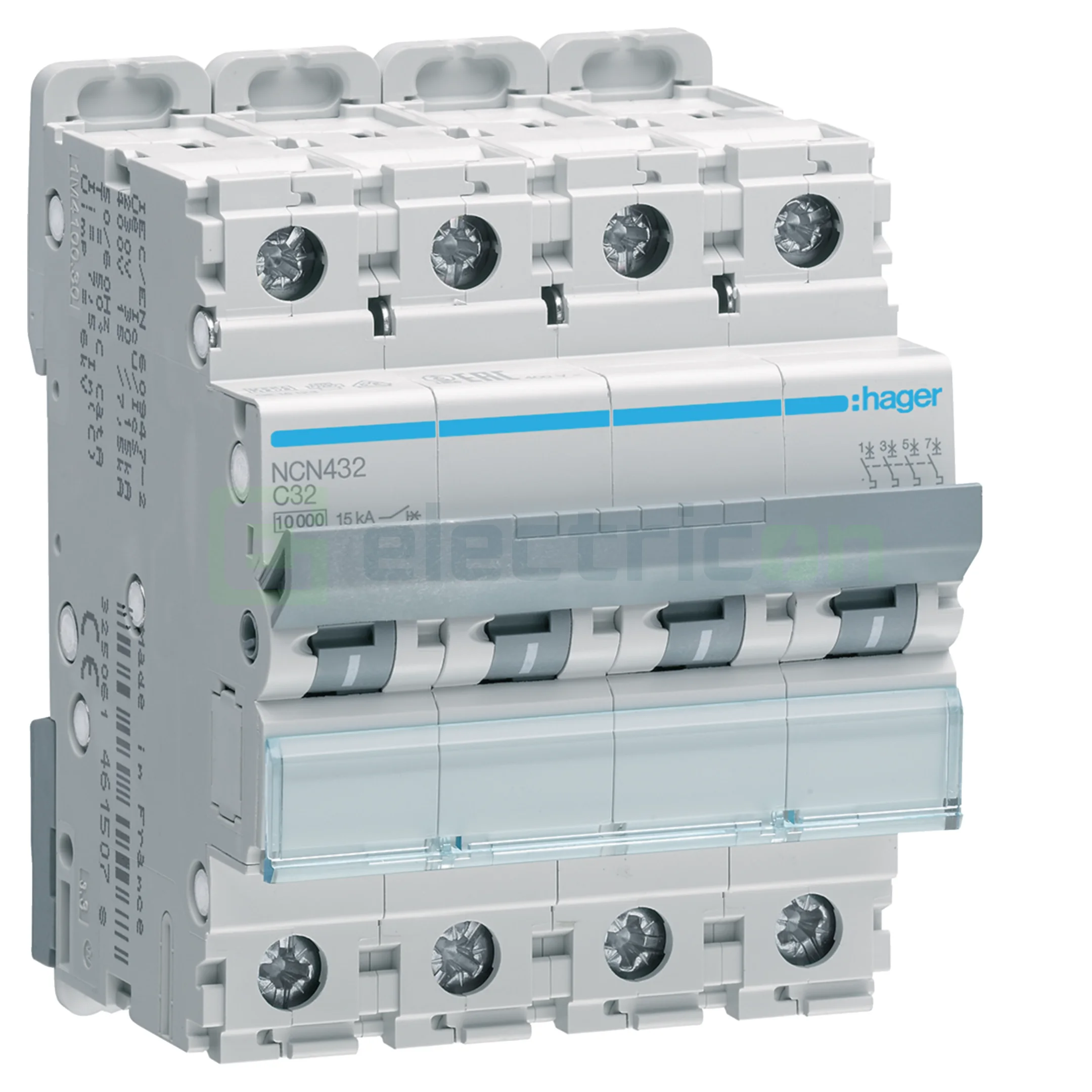 Sigurante automate/electrice - Intrerupator MCB C32A Hager - NCN432