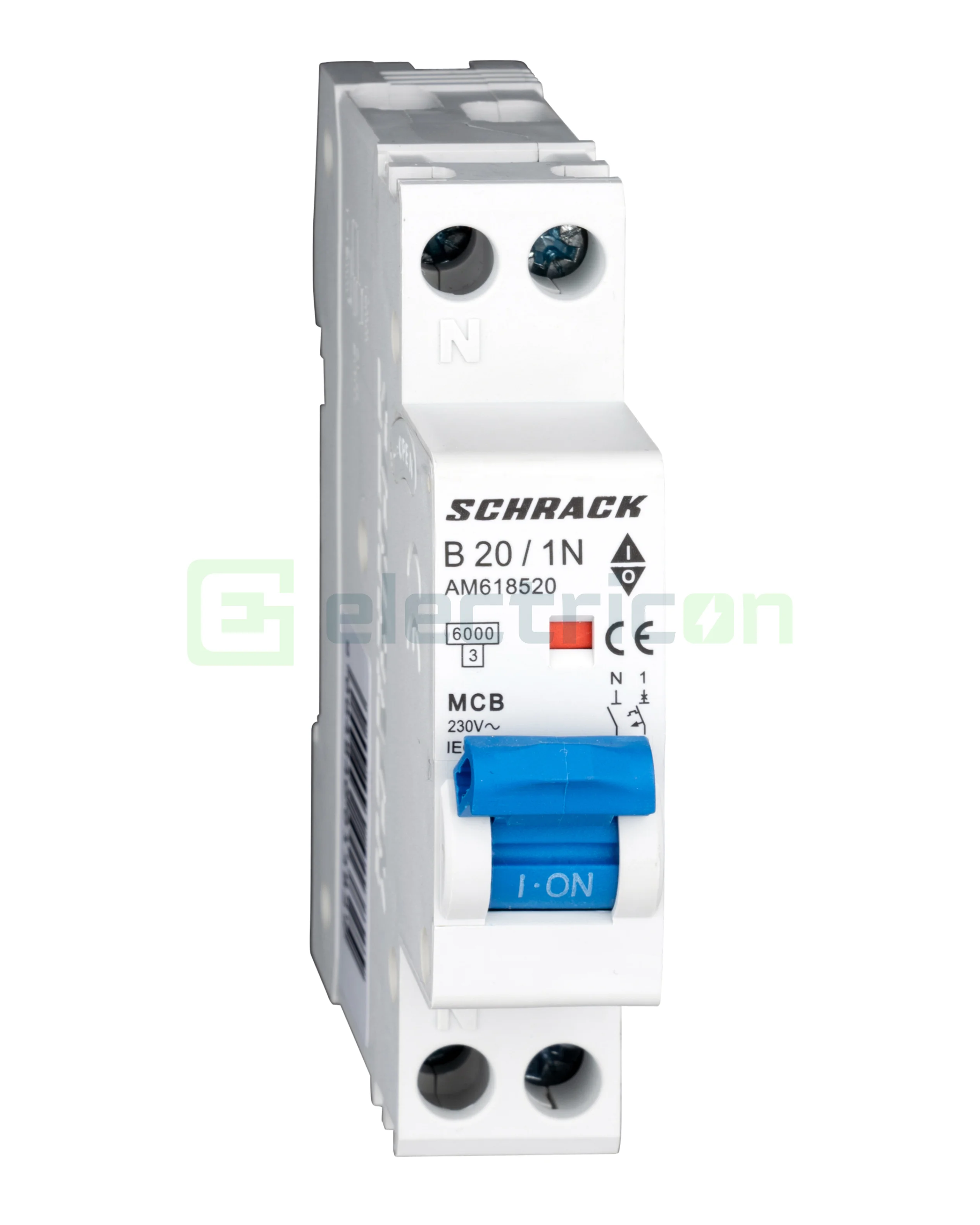 Sigurante automate - Siguranta Automata MCB Schrack Curba B 20 A 1P+N Cod AM618520