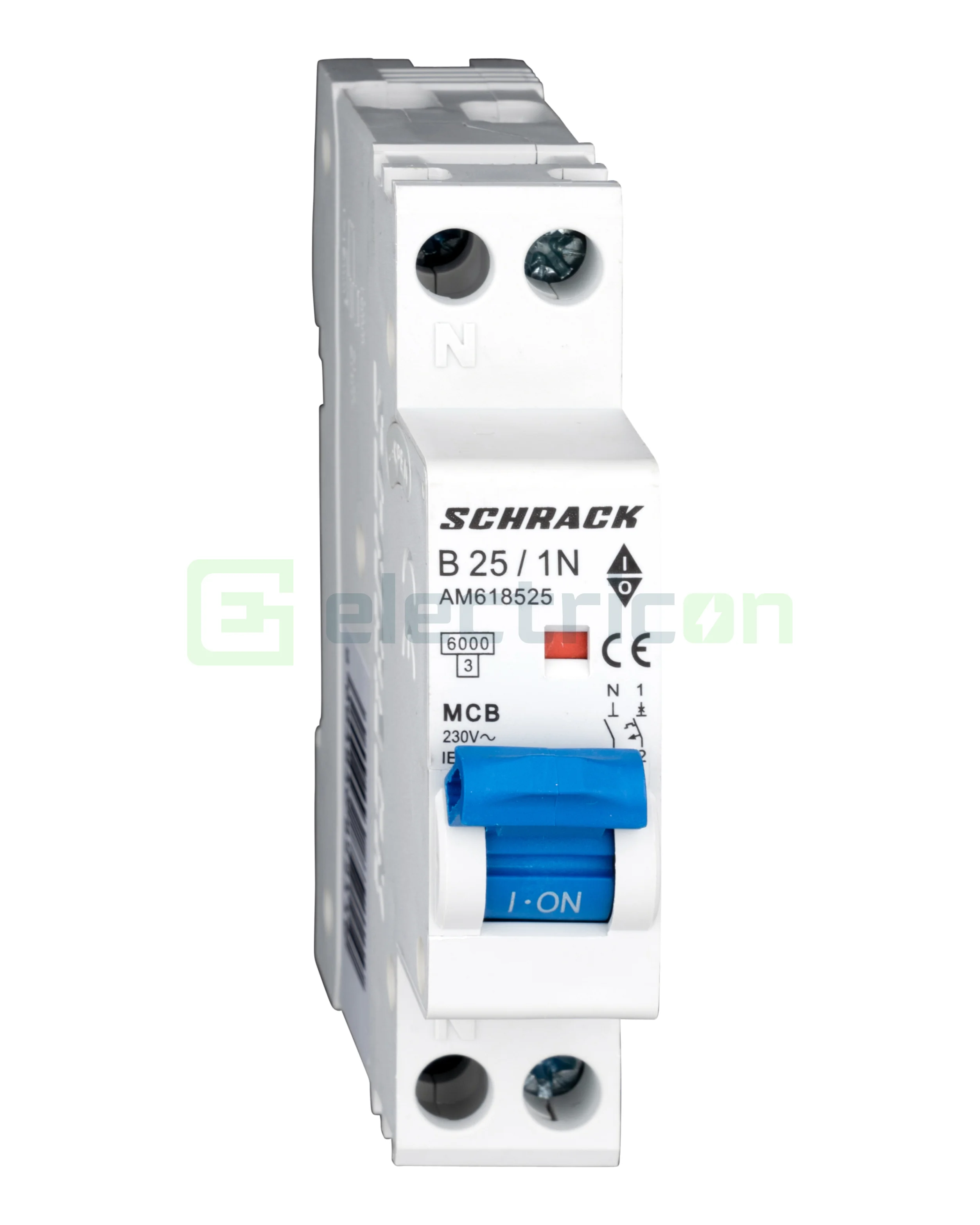 Sigurante automate - Siguranta Automata MCB Schrack Curba B 25 A 1P+N Cod AM618525