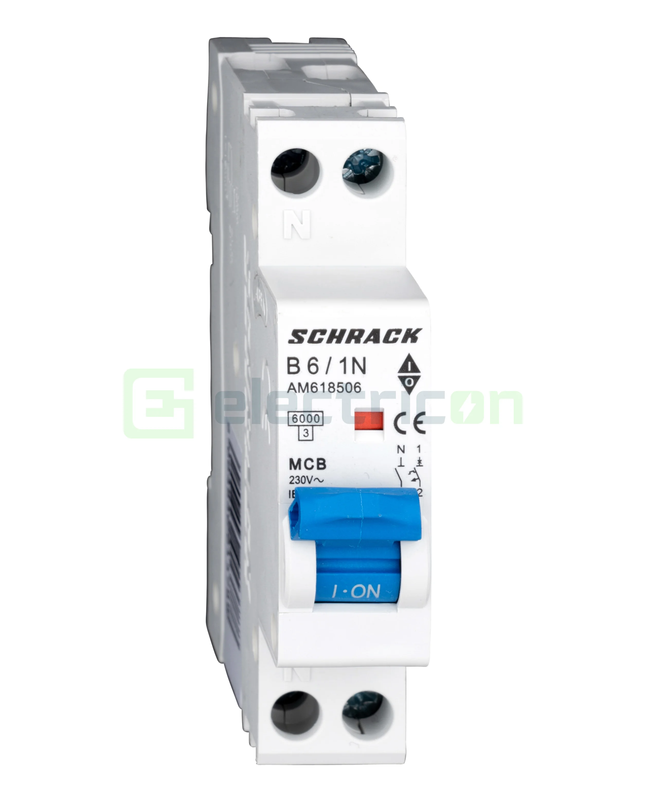 Sigurante automate - Siguranta Automata MCB Schrack Curba B 6 A 1P+N Cod AM618506