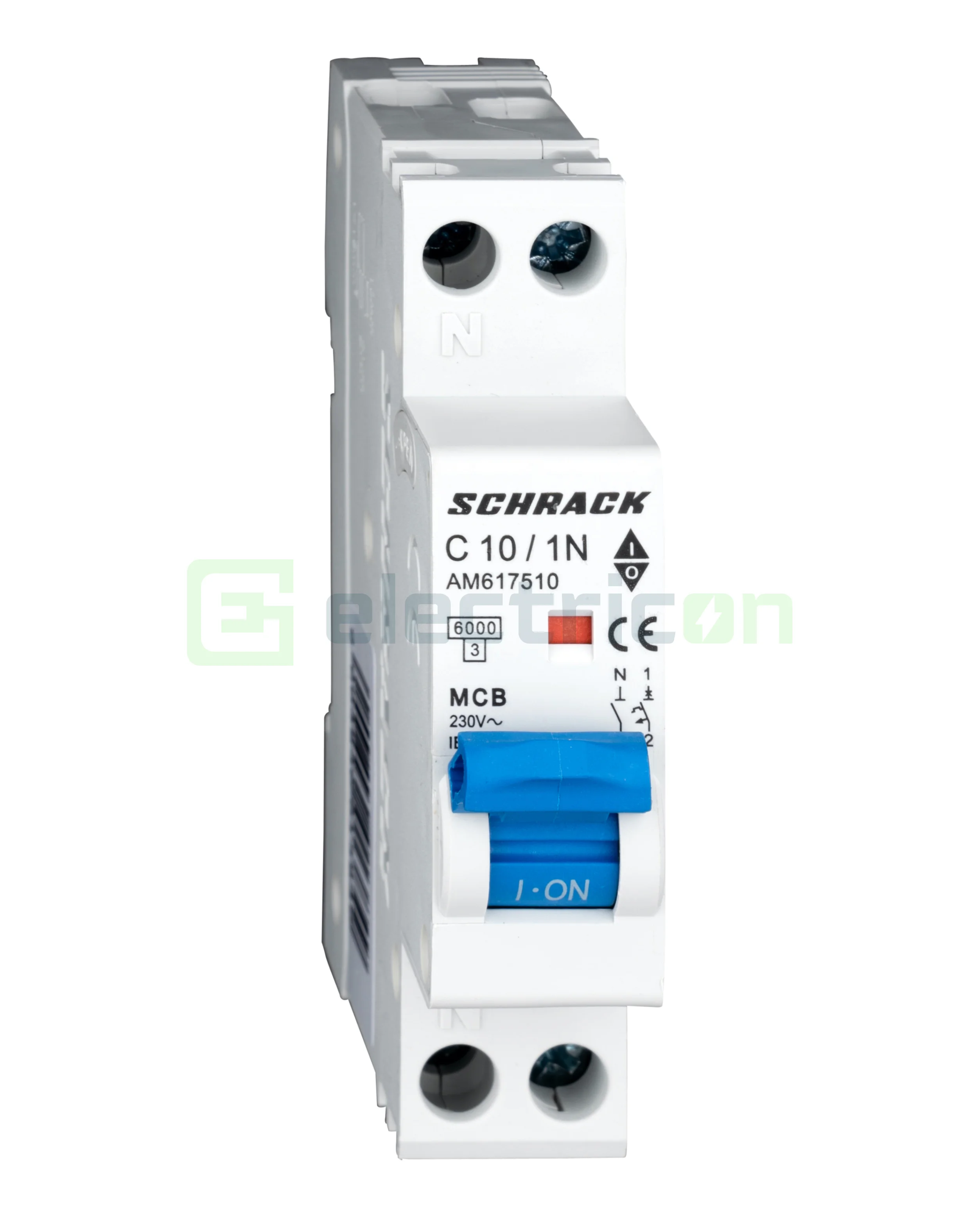 Sigurante automate - Siguranta Automata MCB Schrack Curba C 10 A 1P+N Cod AM617510