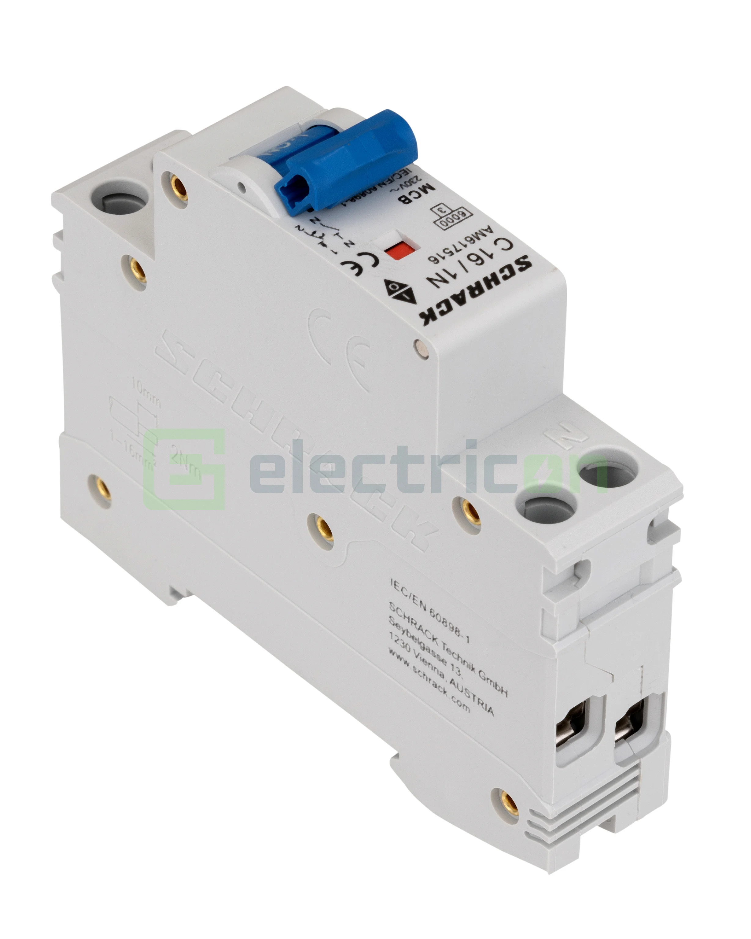 Siguranta Automata MCB Schrack Curba C 16 A 1P+N Cod AM617516 [5]