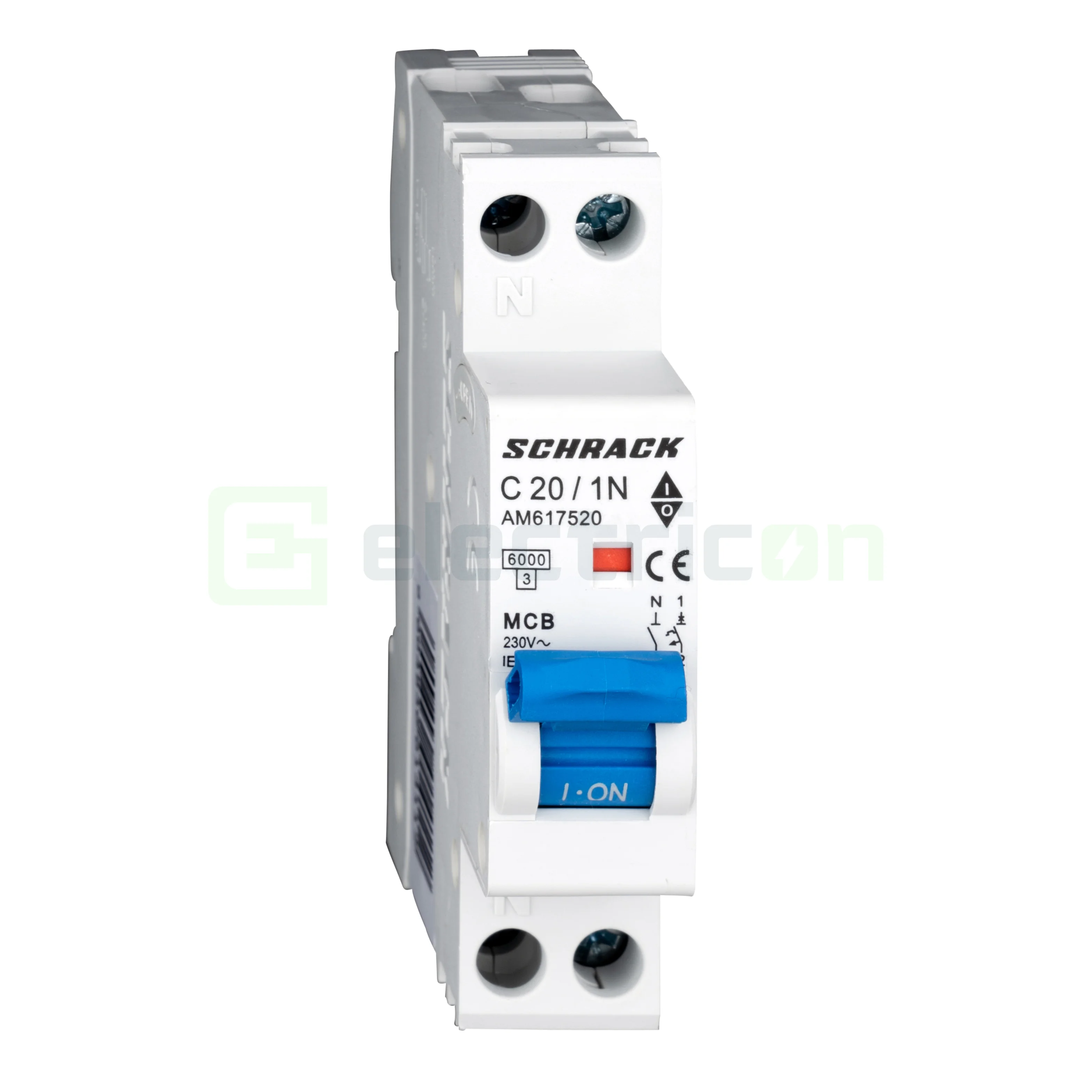 Siguranta Automata MCB Schrack Curba C 20 A 1P+N Cod AM617520