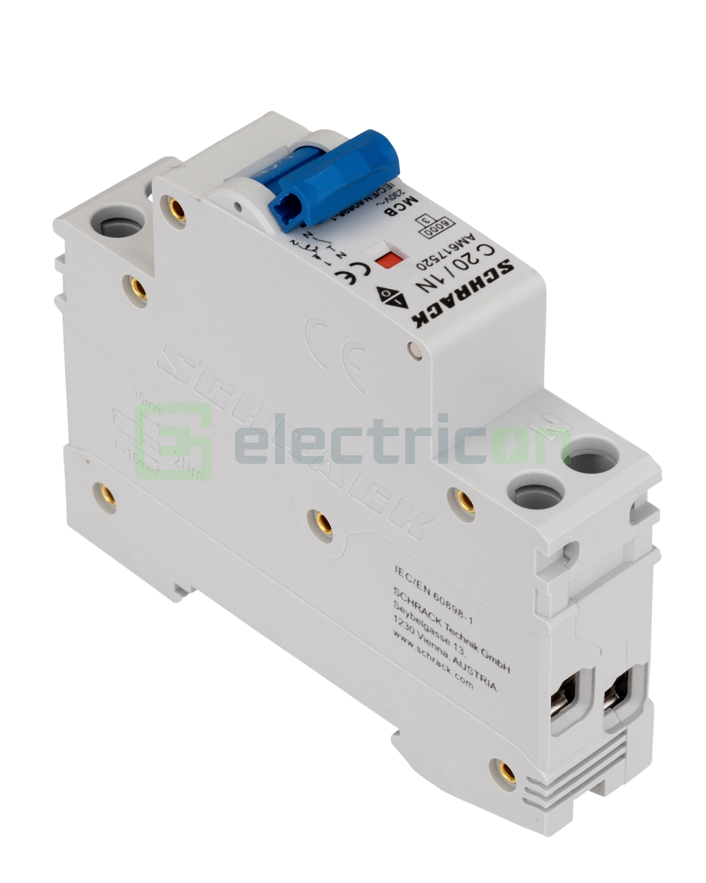 Siguranta Automata MCB Schrack Curba C 20 A 1P+N Cod AM617520 [5]