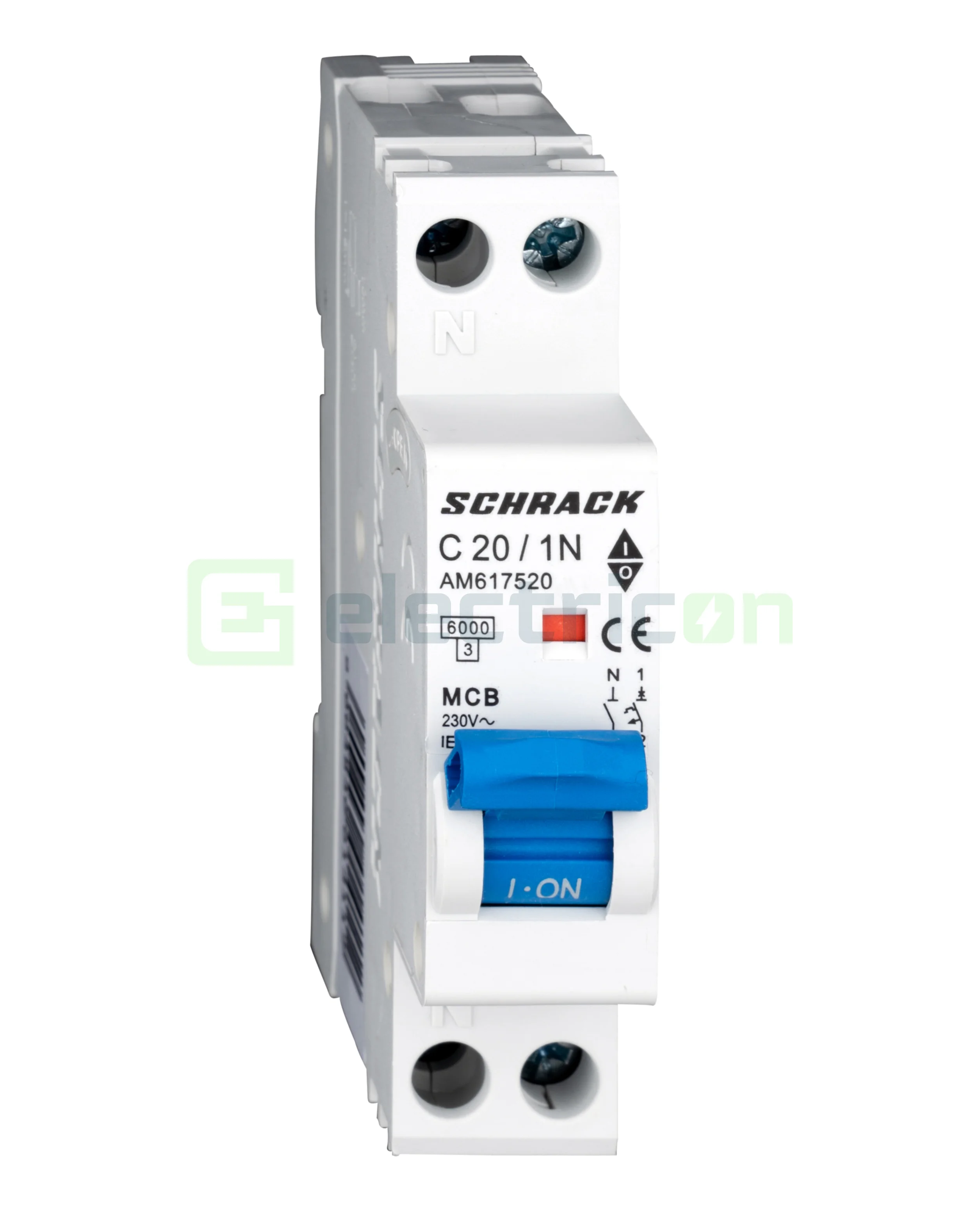Sigurante automate - Siguranta Automata MCB Schrack Curba C 20 A 1P+N Cod AM617520