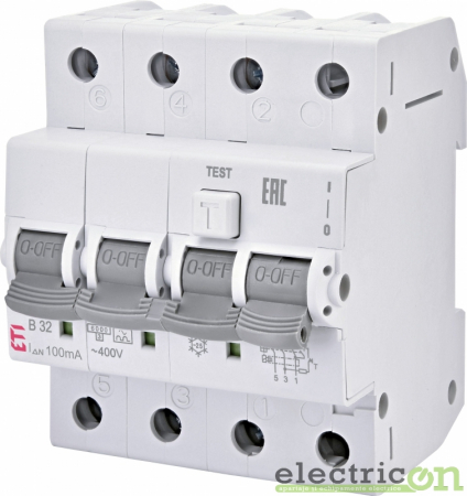 RCBO – siguranțe cu protecție diferențială - Siguranta RCBO 20A/30mA ETI - 002174925