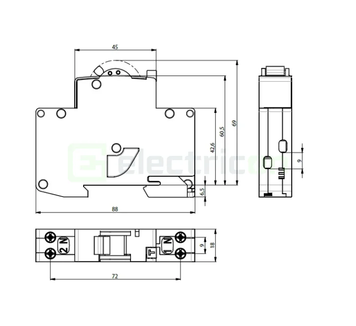 Siguranta RCBO 16A/10mA ETI - 002176004 [5]