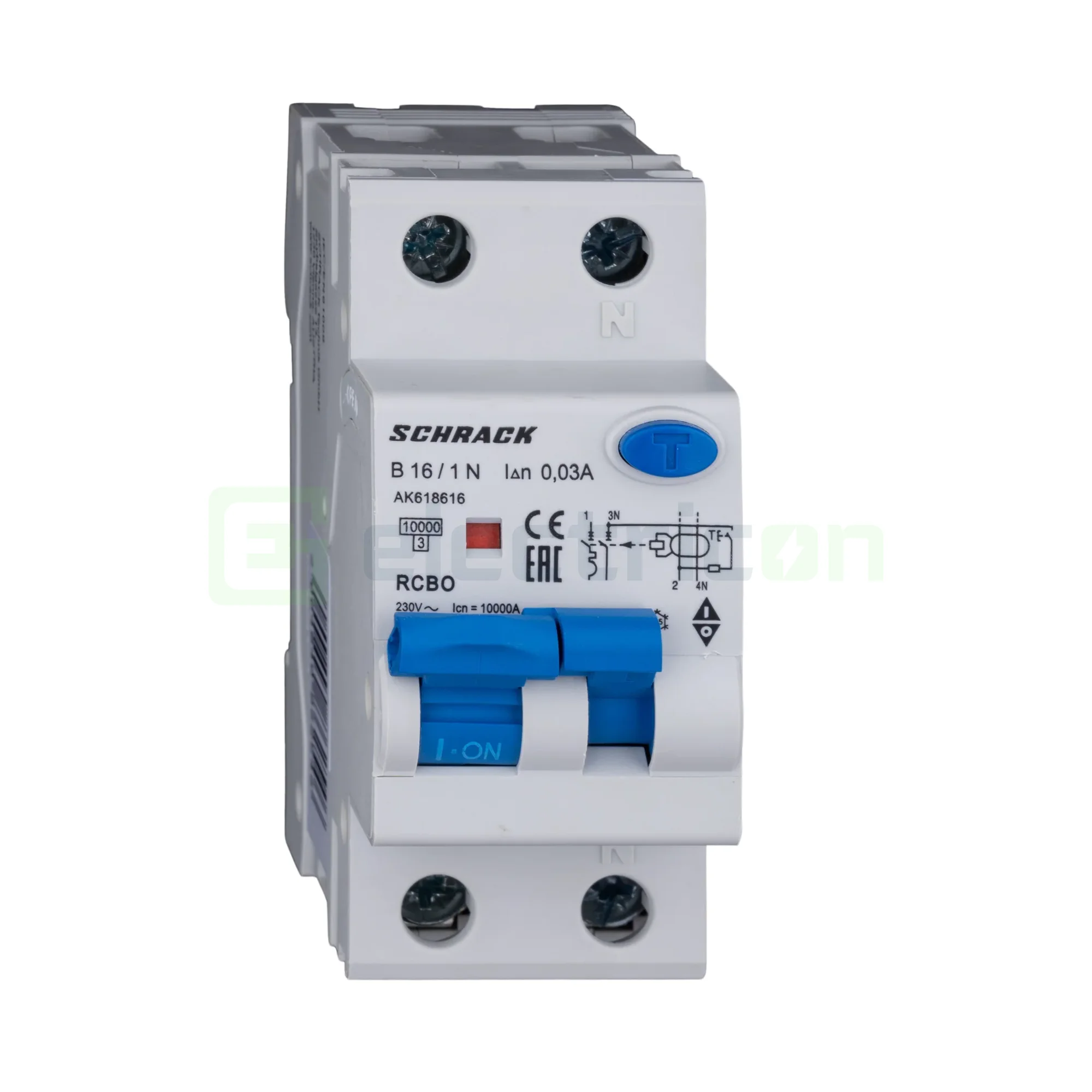 RCBO – siguranțe cu protecție diferențială - Siguranta RCBO 16A/30mA Schrack - AK618616