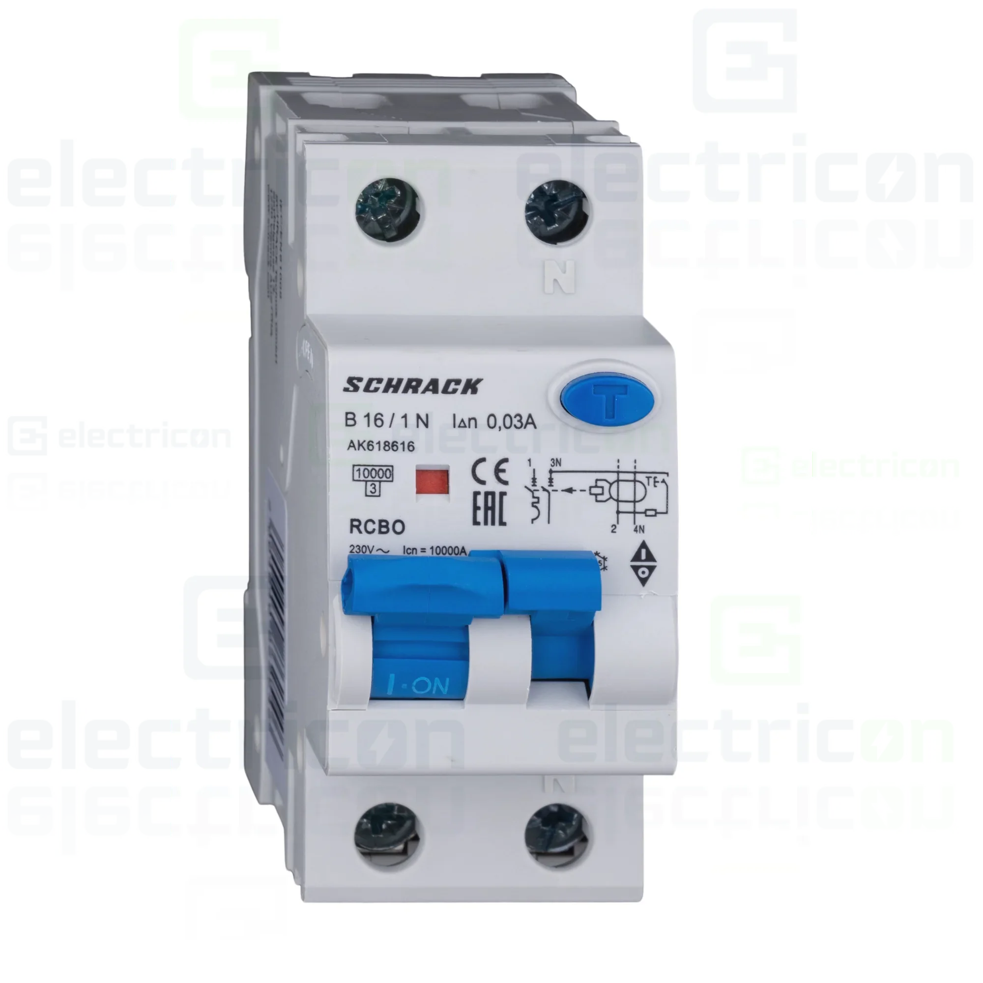 RCBO – siguranțe cu protecție diferențială - Siguranta RCBO 16A/30mA Schrack - AK618616