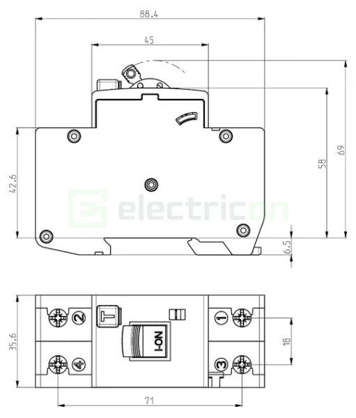 Siguranta RCBO 16A/30mA ETI - 002172525 [1]