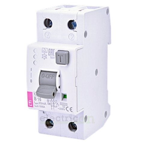 RCBO – siguranțe cu protecție diferențială - Siguranta RCBO 16A/30mA ETI - 002172525