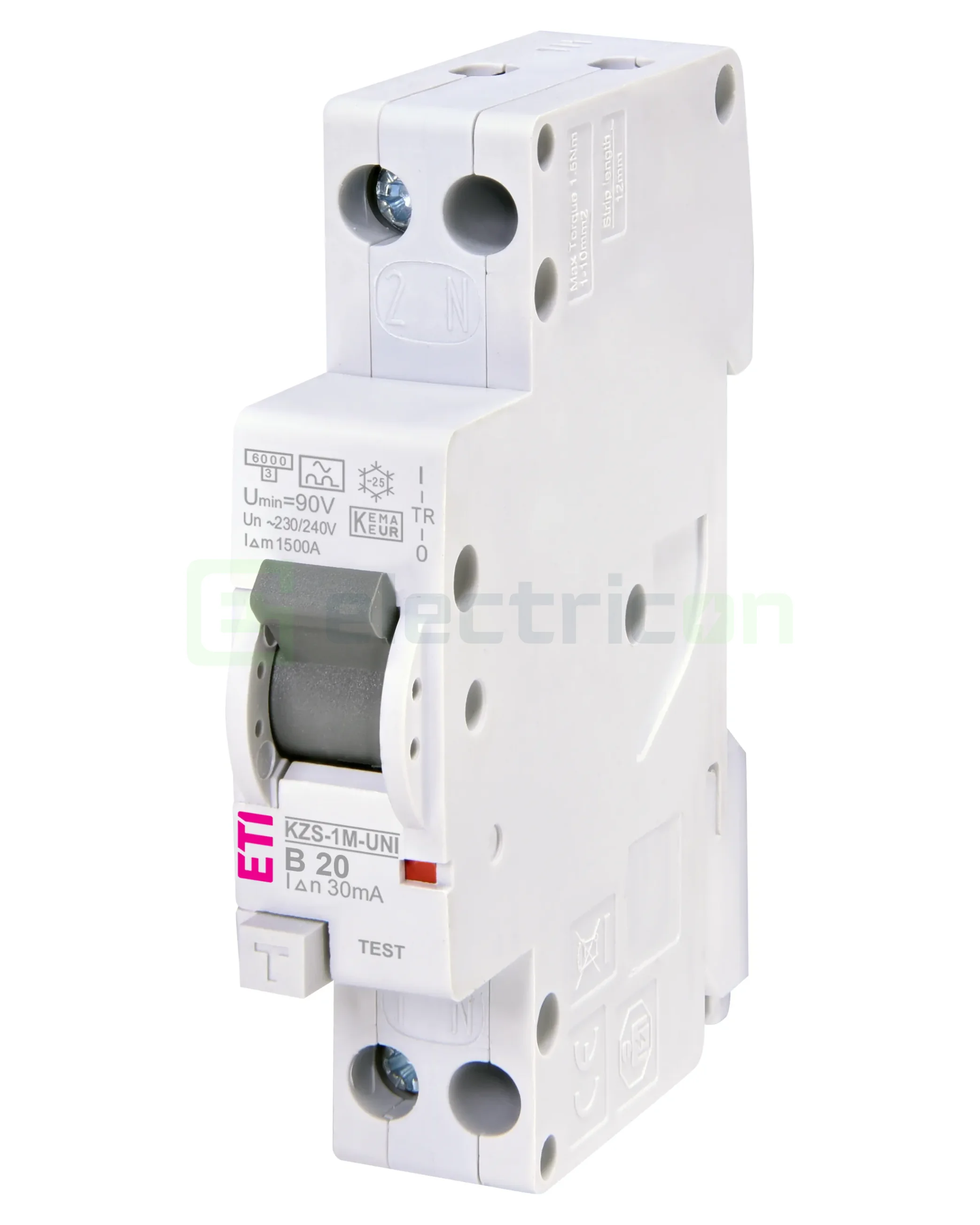 RCBO – siguranțe cu protecție diferențială - Siguranta RCBO 20A ETI - 002176025