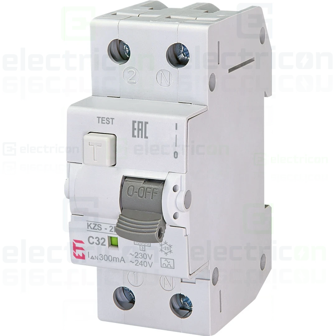 RCBO – siguranțe cu protecție diferențială - Siguranta RCBO 32A/300mA ETI - 002173427
