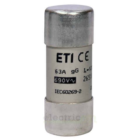 Sigurante fuzibile CH22x58 gG 63A/690V, ETI, 002651048