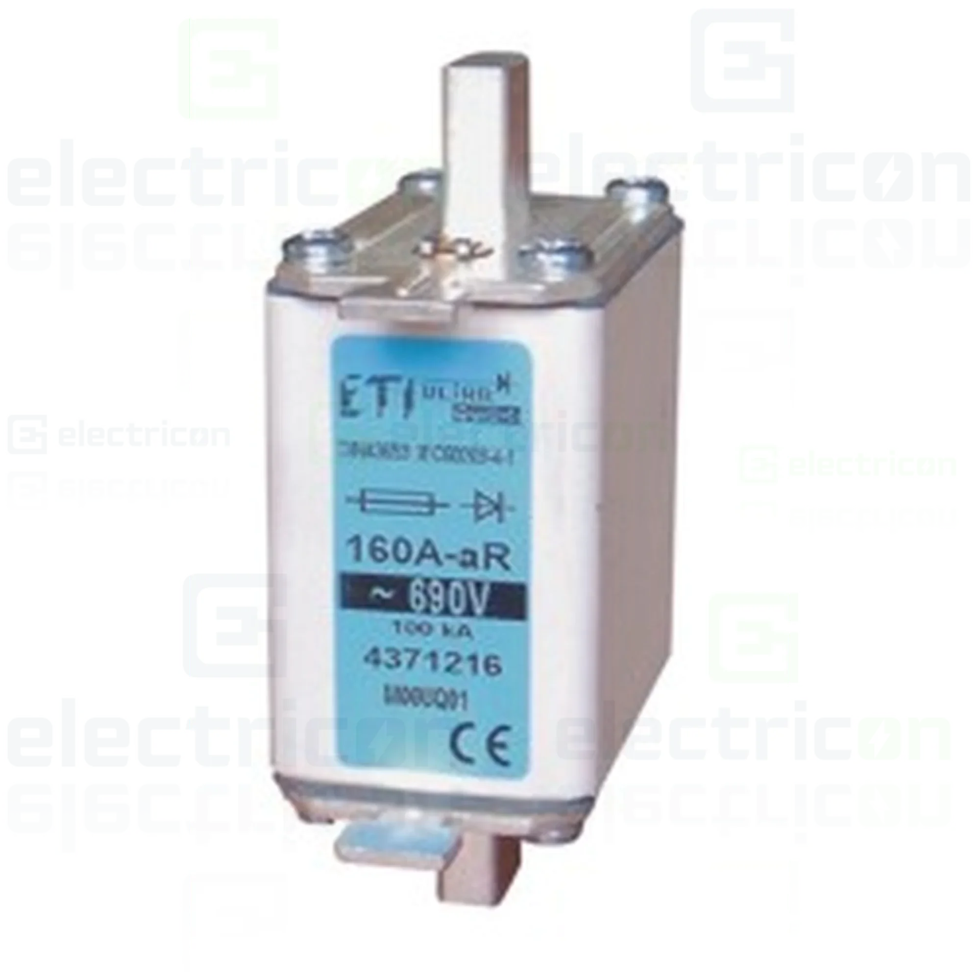 Sigurante fuzibile - Siguranta fuzibila NH00, 125A, aR,  690V, AC, ETI, 004371215