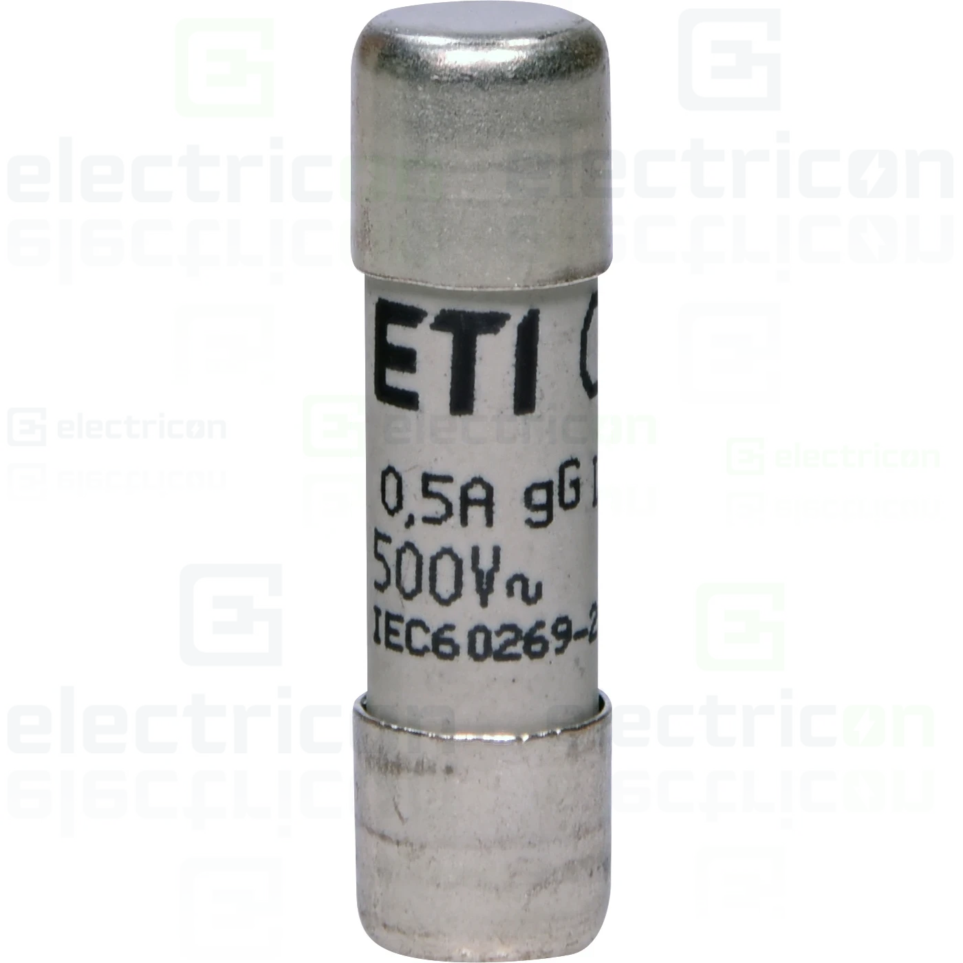 Soclu pentru fuzibile & sigurante fuzibile - Siguranta fuzibila CH 10x38, gG, 0,5A, 500V AC, ETI, 002651011