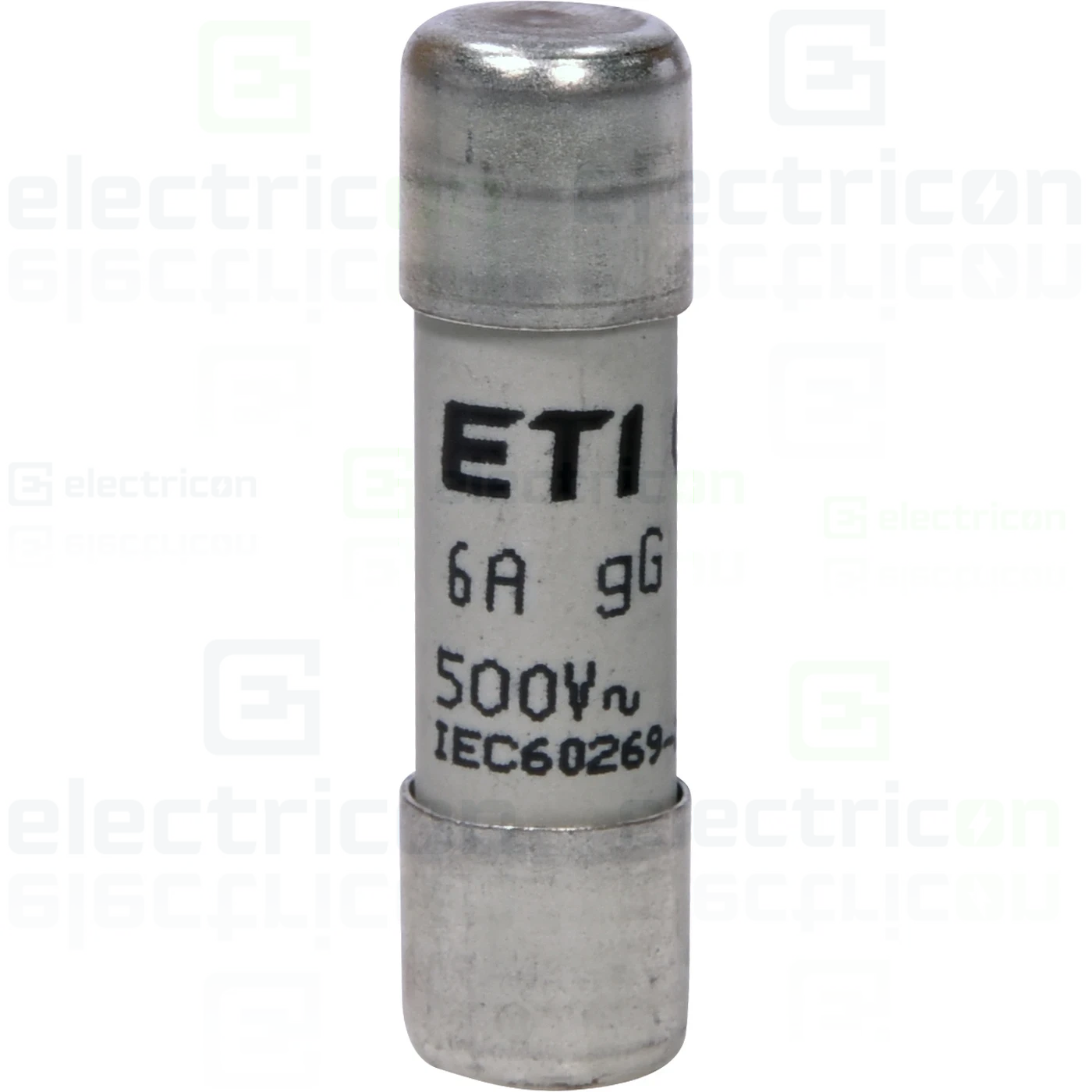 Soclu pentru fuzibile & sigurante fuzibile - Siguranta fuzibila CH 10x38, gG, 6A, 500V AC, ETI, 002651015