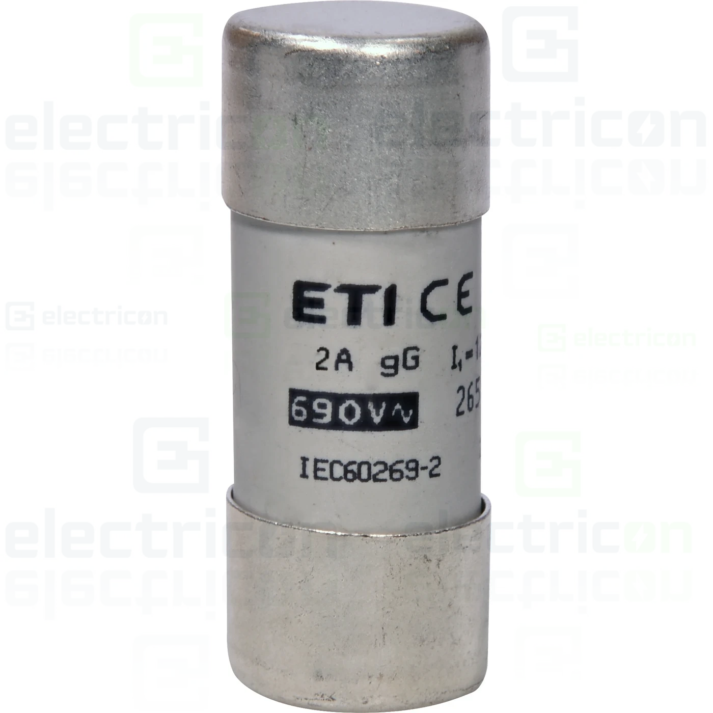 Soclu pentru fuzibile & sigurante fuzibile - Siguranta fuzibila CH 22x58, gG, 2A, 690V AC, ETI, 002651036