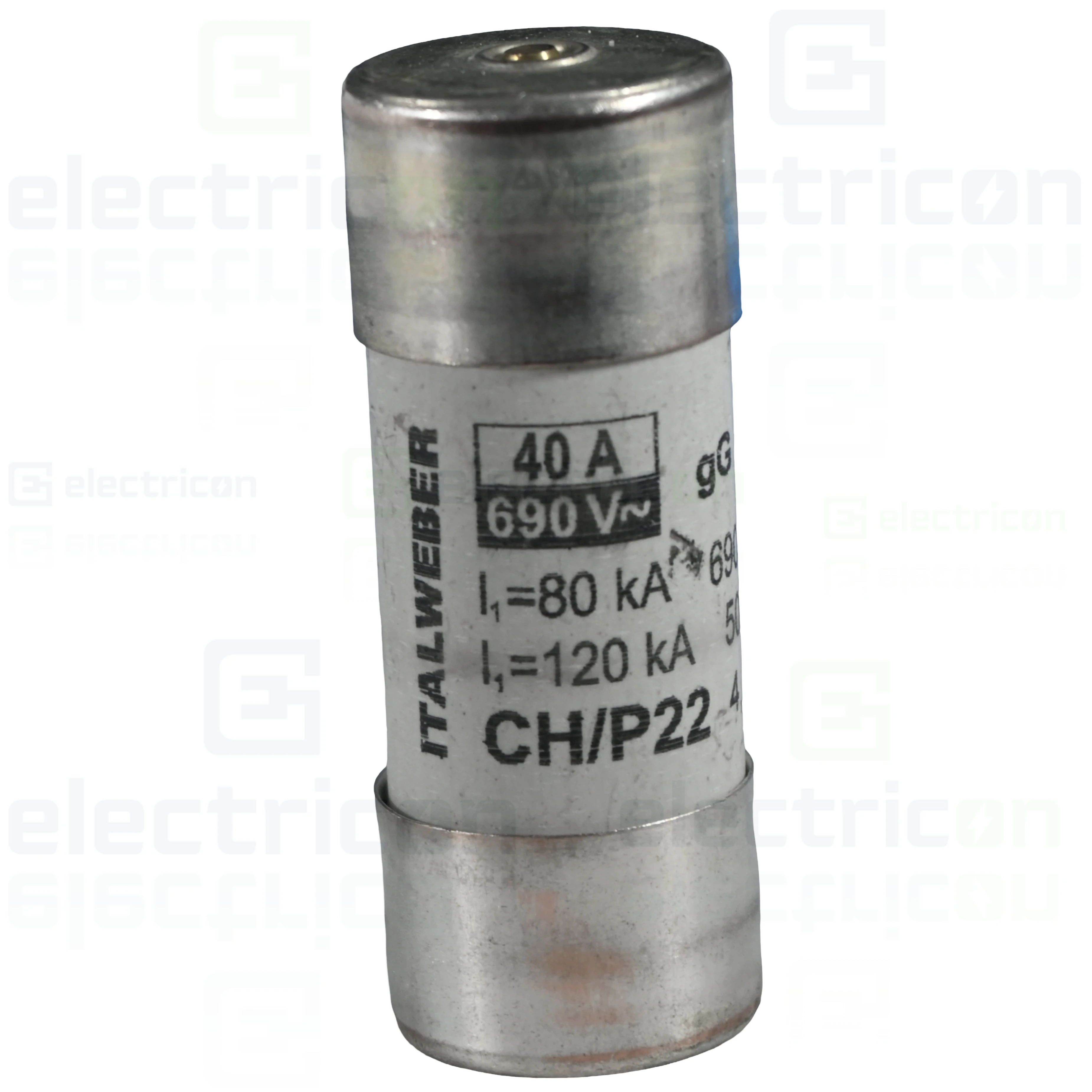 Soclu pentru fuzibile & sigurante fuzibile - Siguranta fuzibila cilindrica, CH/P22x58, 40A, gG, 690V, AC, ETI (ITALWEBER), 006711026/IW 1443040