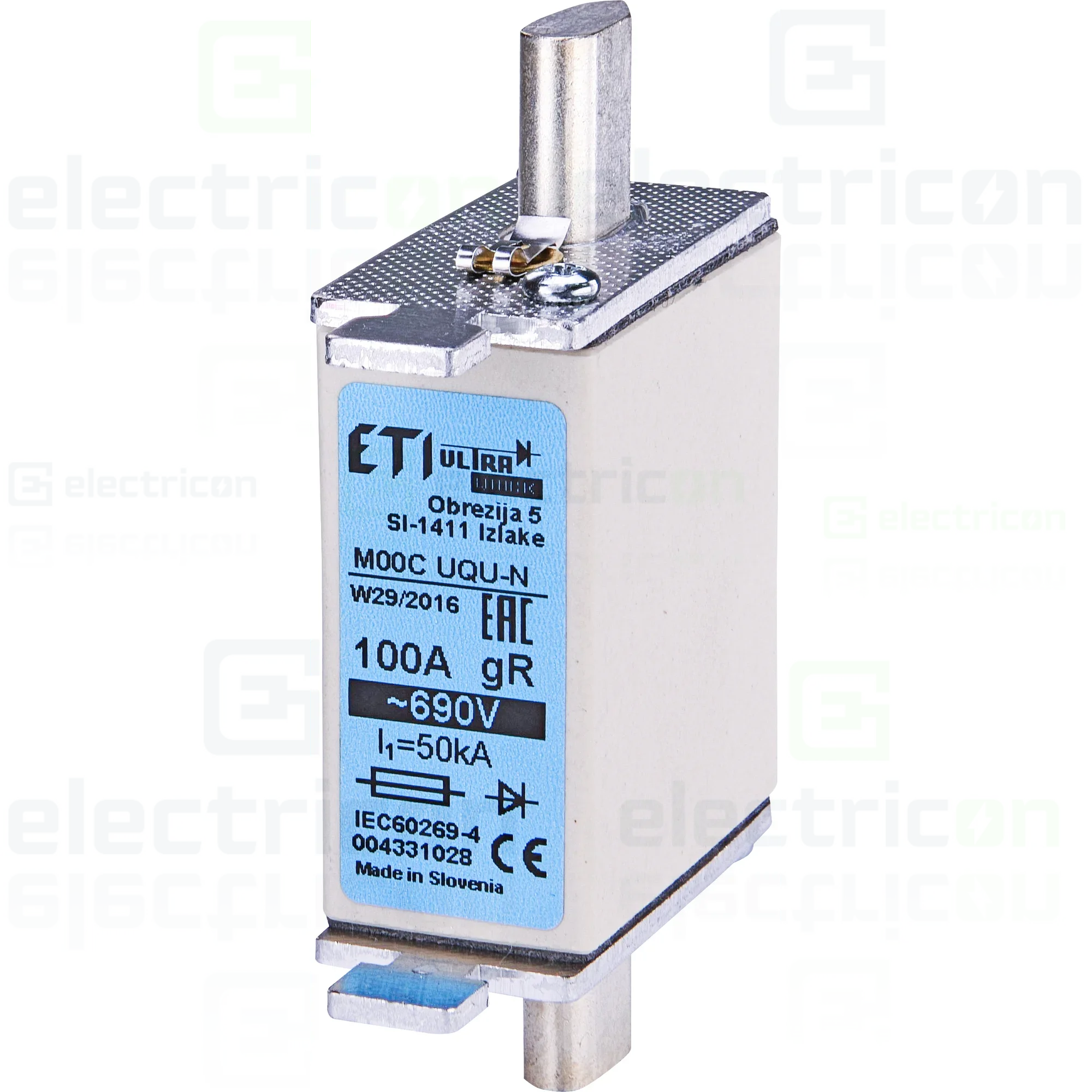 Soclu pentru fuzibile & sigurante fuzibile - SIGURANTA FUZIBILA M00CUQU- 6 N/ 125A /690V 004331029