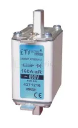 Sigurante fuzibile - Siguranta fuzibila NH00, 125A, aR,  690V, AC, ETI, 004371215