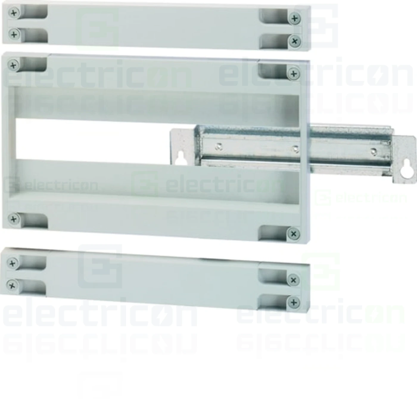 Alte accesorii tablouri - sina DIN cu plastroni pentru dulapuri Orion cu lațime 400mm,  16 module, înalțime 300 mm, Hager, FL371A