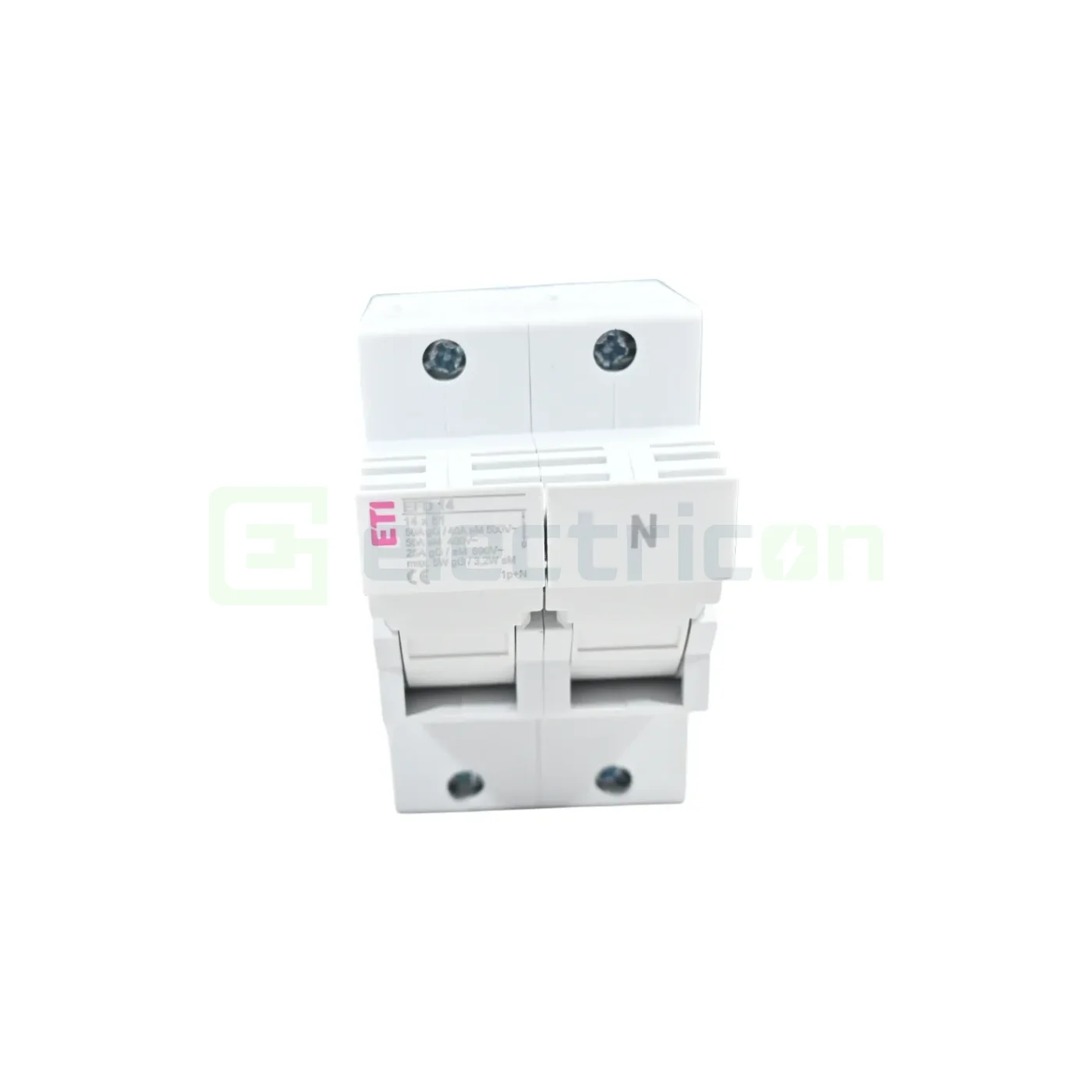 Separator fuzibil (soclu), pentru CH 14x51, maxim 50A, 1P+N, EFD 14 1P+N, ETI, 002560002