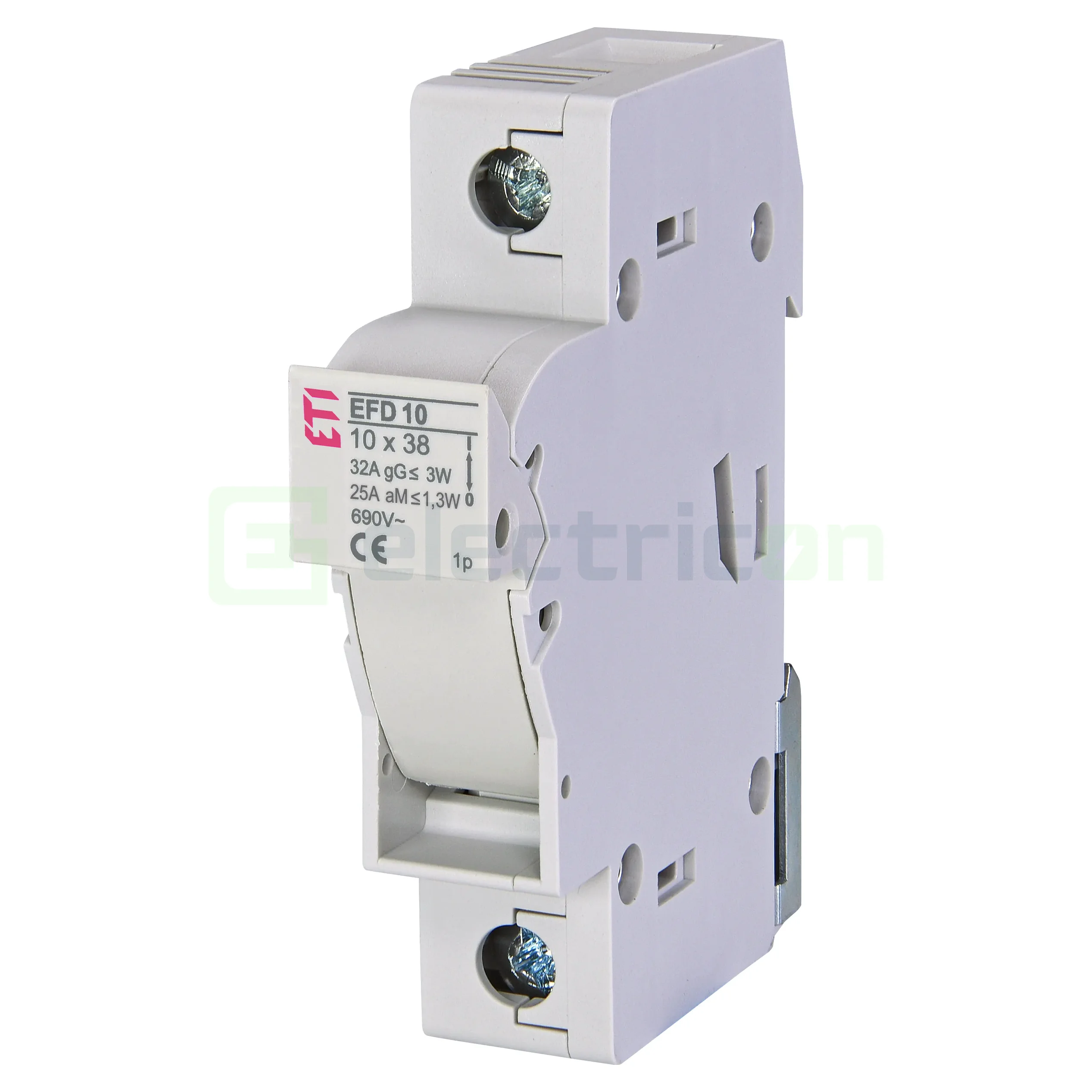 Separator fuzibil (soclu), pentru CH10x38, maxim 32A, 1P,EFD 10 1p,  ETI, 002540001