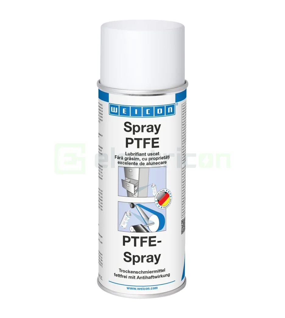 Spray-uri,Spume și lubrifianți - Spray lubrifiant PTFE Weicon 400ml alb fara vaselina 10030131