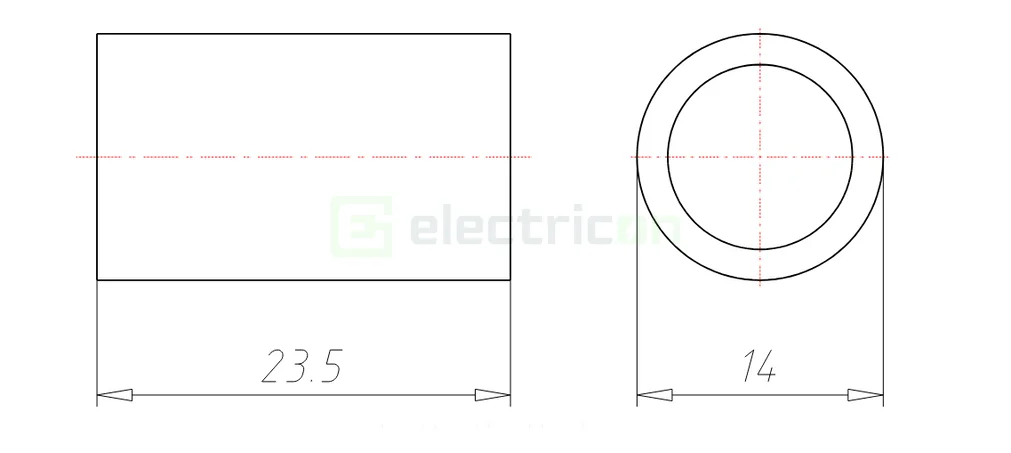 Ștuț legătură doze pereți falși Kaiser, etanș, alb, 9060-78 [1]