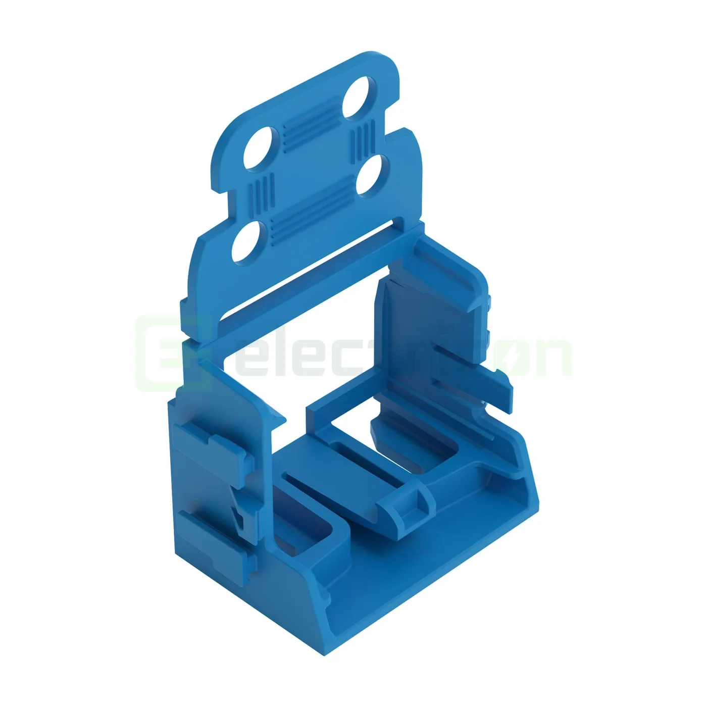 Cleme și conectori electrici - Suport de montare cu detensionare pentru conectori cu 10 fire,4mm,pentru montare cu surub albastru, Wago, 221-509/000-006