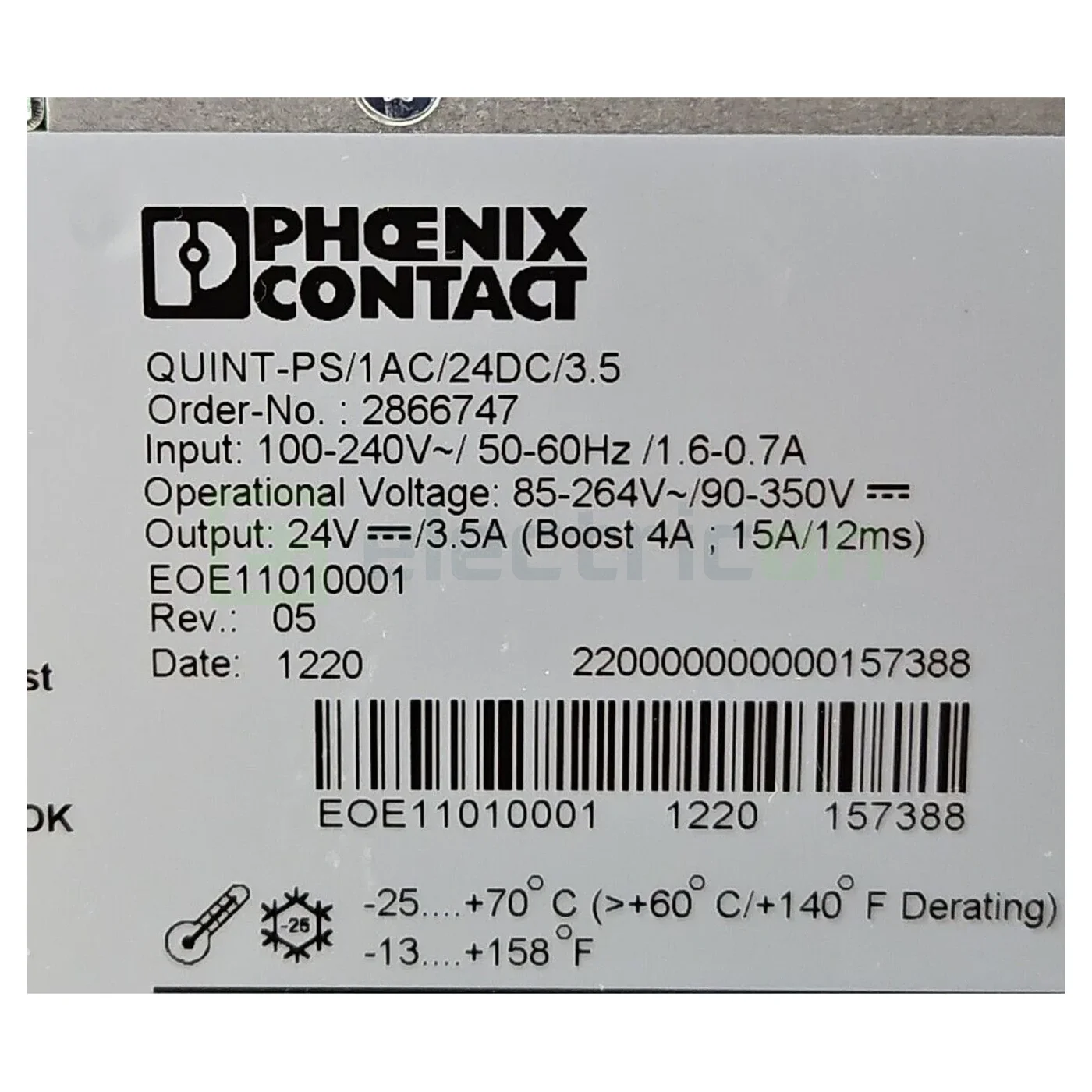 Sursa de alimentare cu comutare primara, 24V DC/1AC/3.5, QUINT POWER, Phoenix Contact, 2866747 [1]