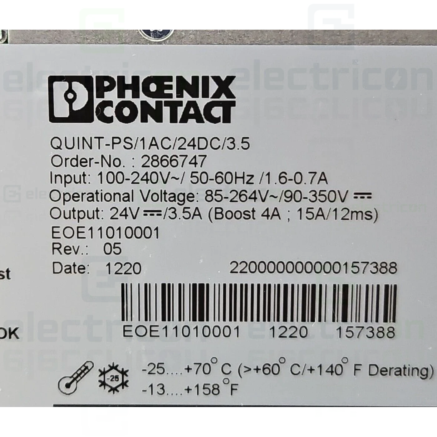 Sursa de alimentare cu comutare primara, 24V DC/1AC/3.5, QUINT POWER, Phoenix Contact, 2866747 [2]
