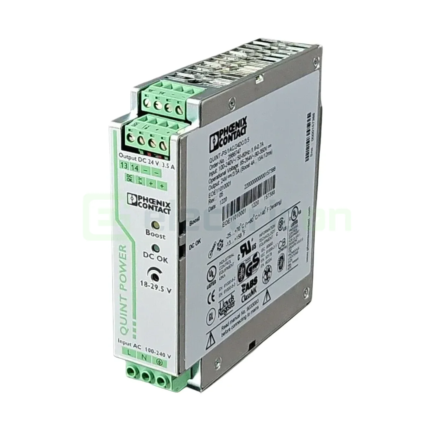 Contactori, Relee, Contoare & Surse - Sursa de alimentare cu comutare primara, 24V DC/1AC/3.5, QUINT POWER, Phoenix Contact, 2866747