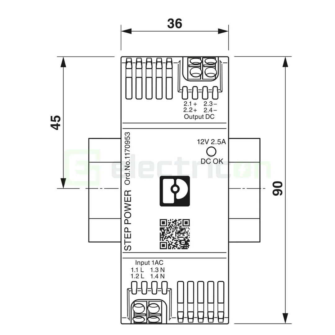 Sursa de alimentare pe șină DIN, 12V DC/ 2,5A , STEP3-PS/1AC/12DC/2.5/PT  , Phoenix Contact, 1170953 [4]