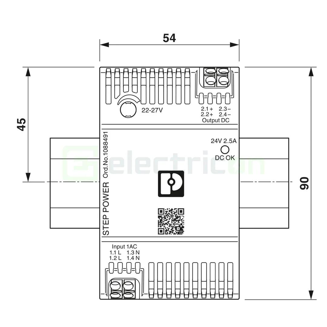Sursa de alimentare pe șină DIN, 24V DC/ 2,5A , STEP3-PS/1AC/24DC/2.5/PT , Phoenix Contact, 1088491 [4]