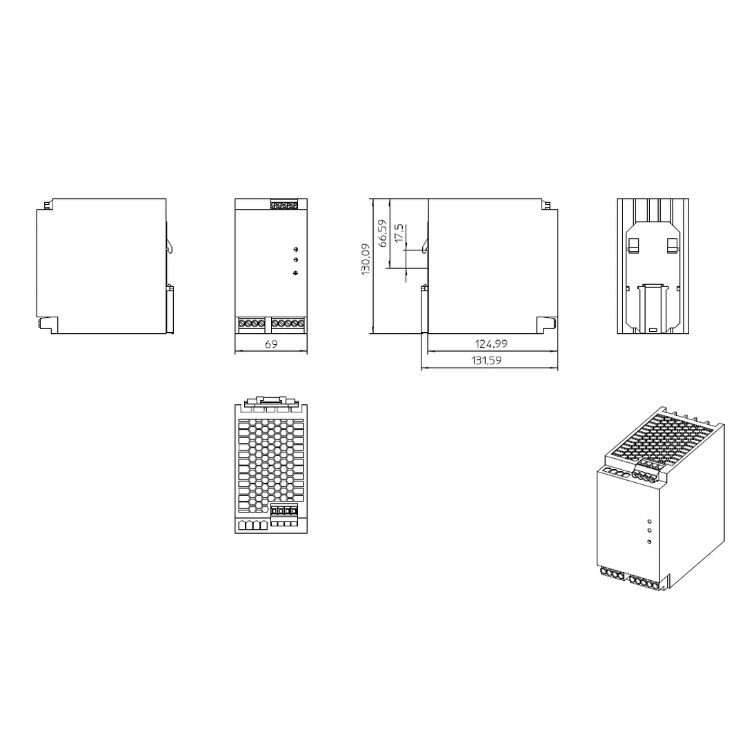 Sursa de alimentare pe șină DIN, 24V DC/ 20A , cu strat protecție QUINT-PS/3AC/24DC/20/CO , Phoenix Contact, 2320924 [1]