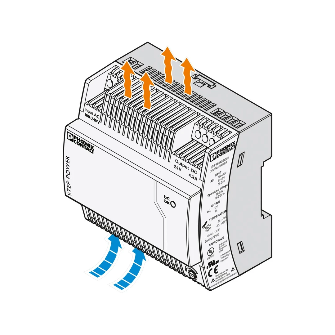 Sursa de alimentare pe șină DIN, 24V DC/ 4,2A , STEP-PS/ 1AC/24DC/4.2 , Phoenix Contact, 2868664 [4]