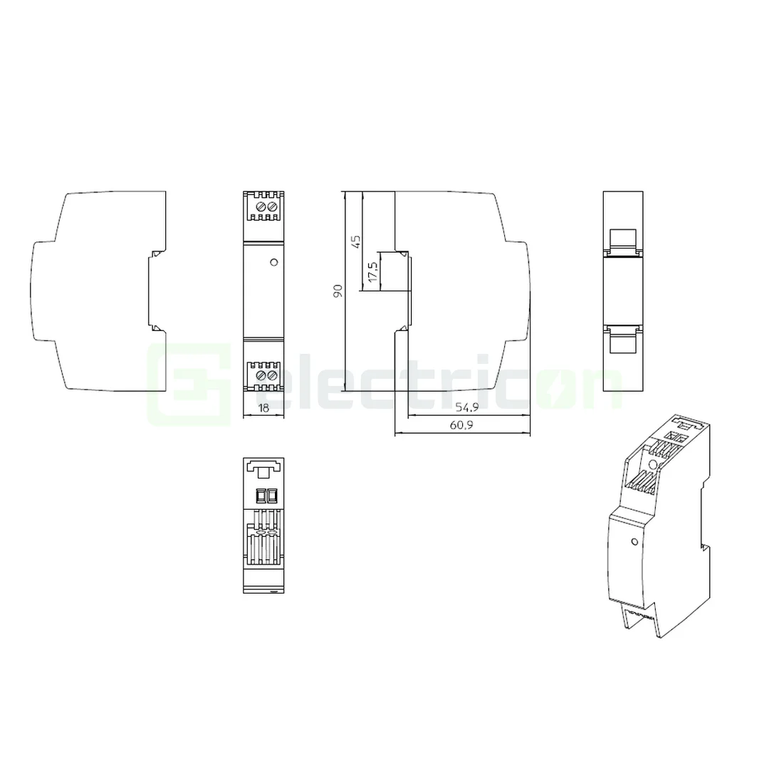 Sursa de alimentare pe șină DIN, 5V DC/ 2A , STEP-PS/ 1AC/ 5DC/2, Phoenix Contact, 2320513 [1]