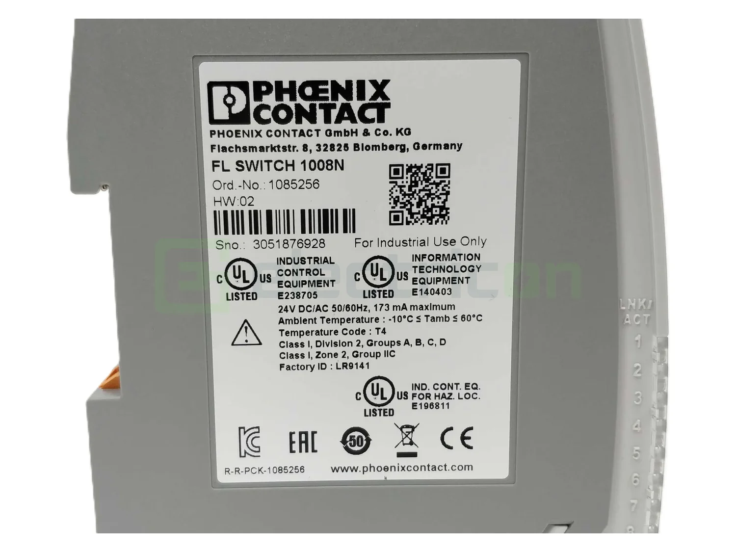 Switch industrial 8 porturi 10/100Mbps autocrossing QoS FL SWITCH 1005N Phoenix Contact 1085256 [4]