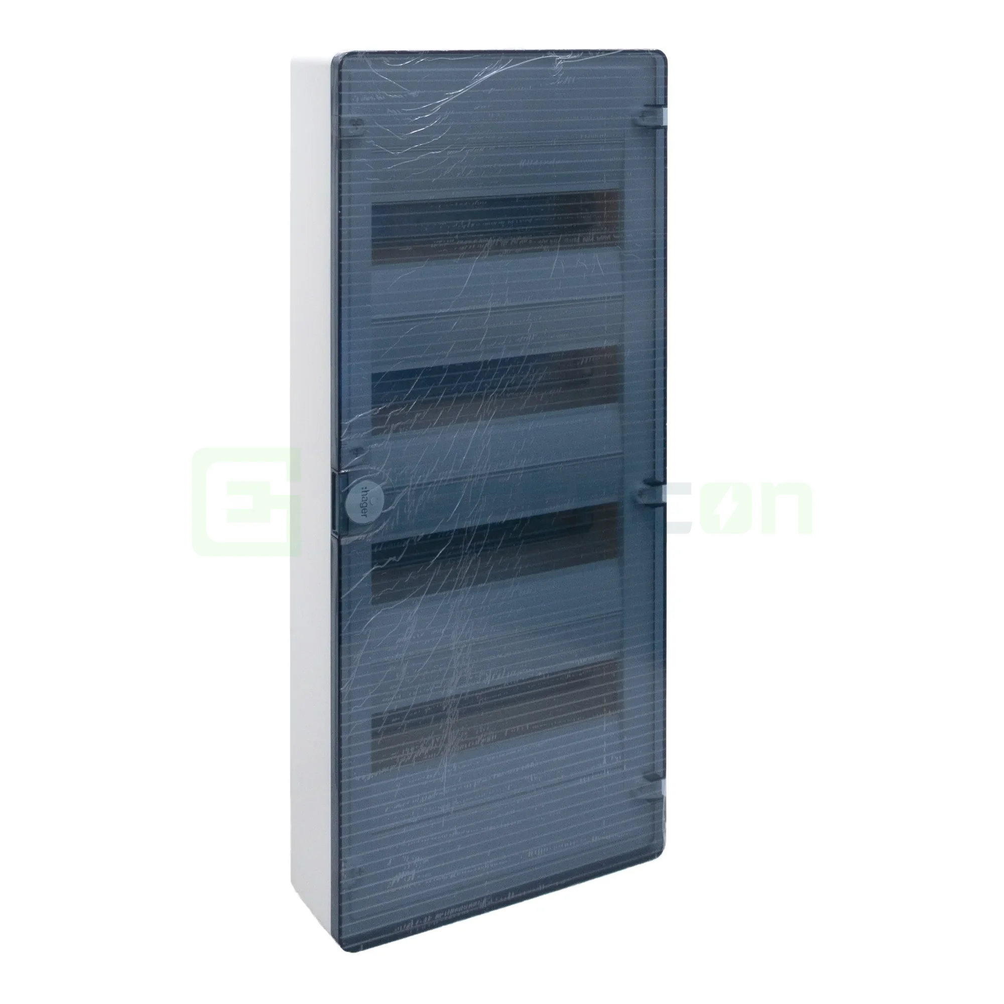 Tablou aparent, 48 module, 4x12, usa transparenta, IP40, Hager, Golf, VS412TD