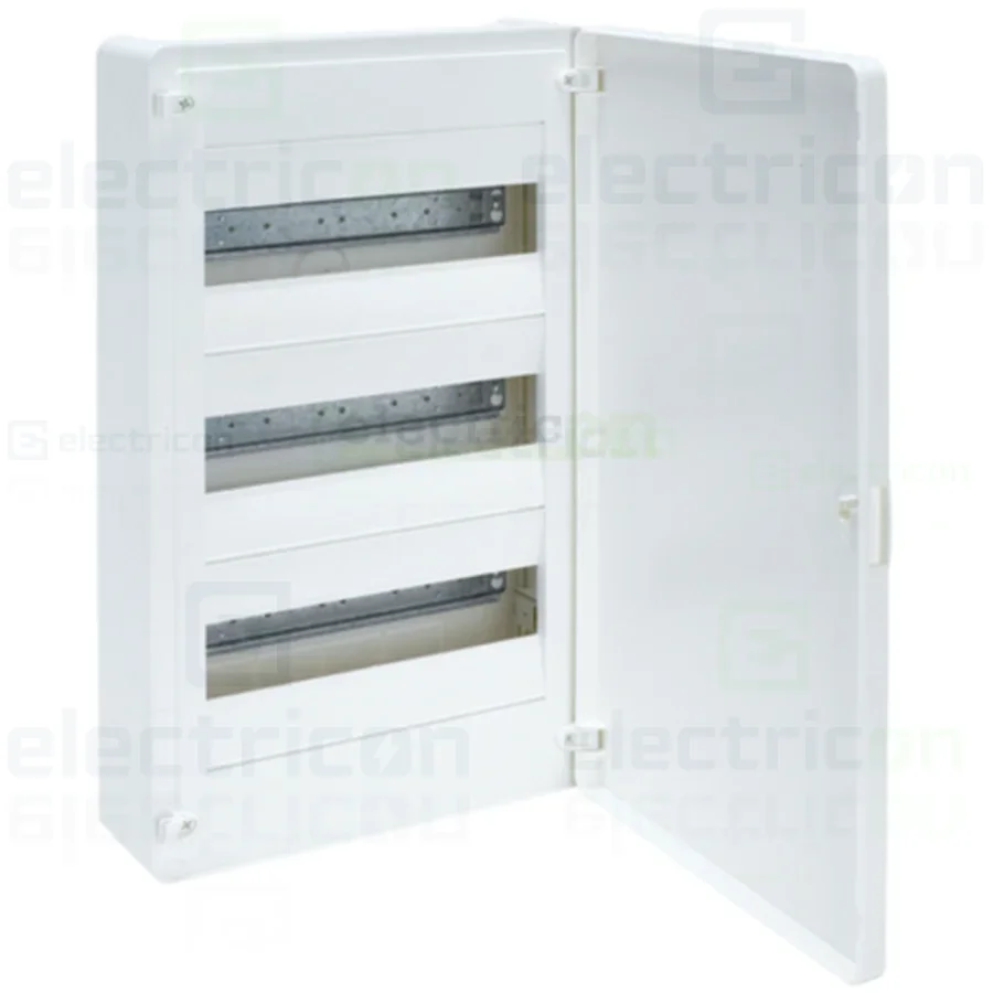 Tablou aparent, 36 module, 3x12, usa alba, IP40, Hager, Golf, VS312PD