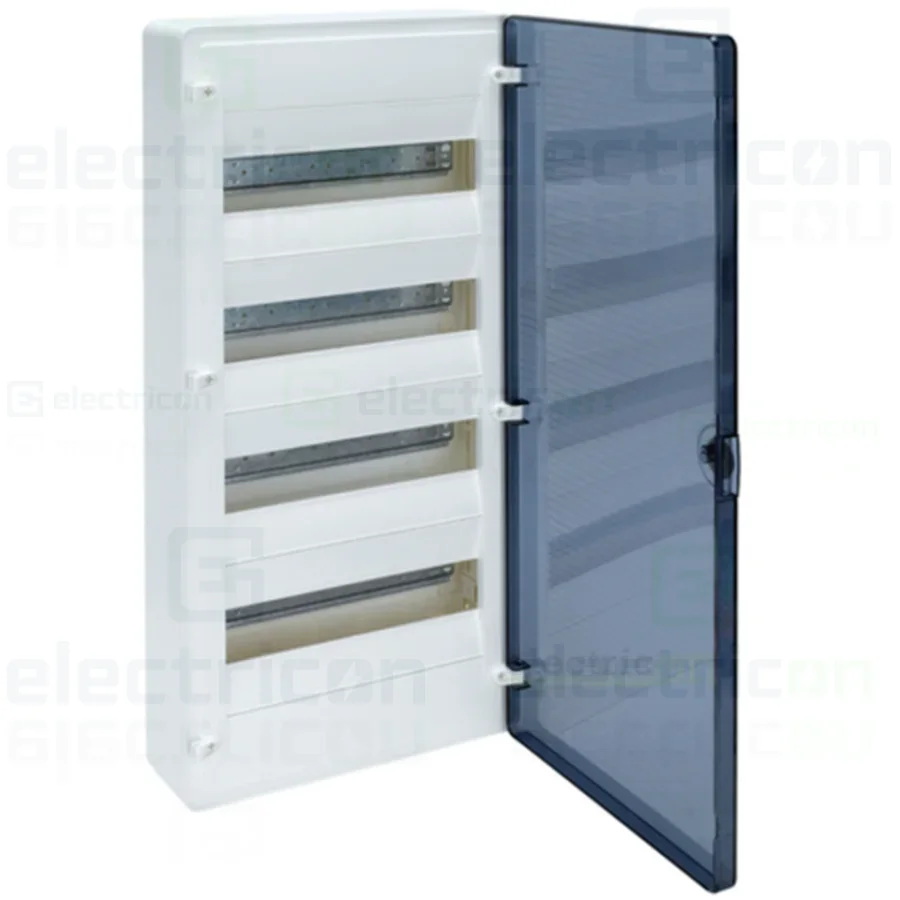 Tablou aparent, 48 module, 4x12, usa transparenta, IP40, Hager, Golf, VS412TD