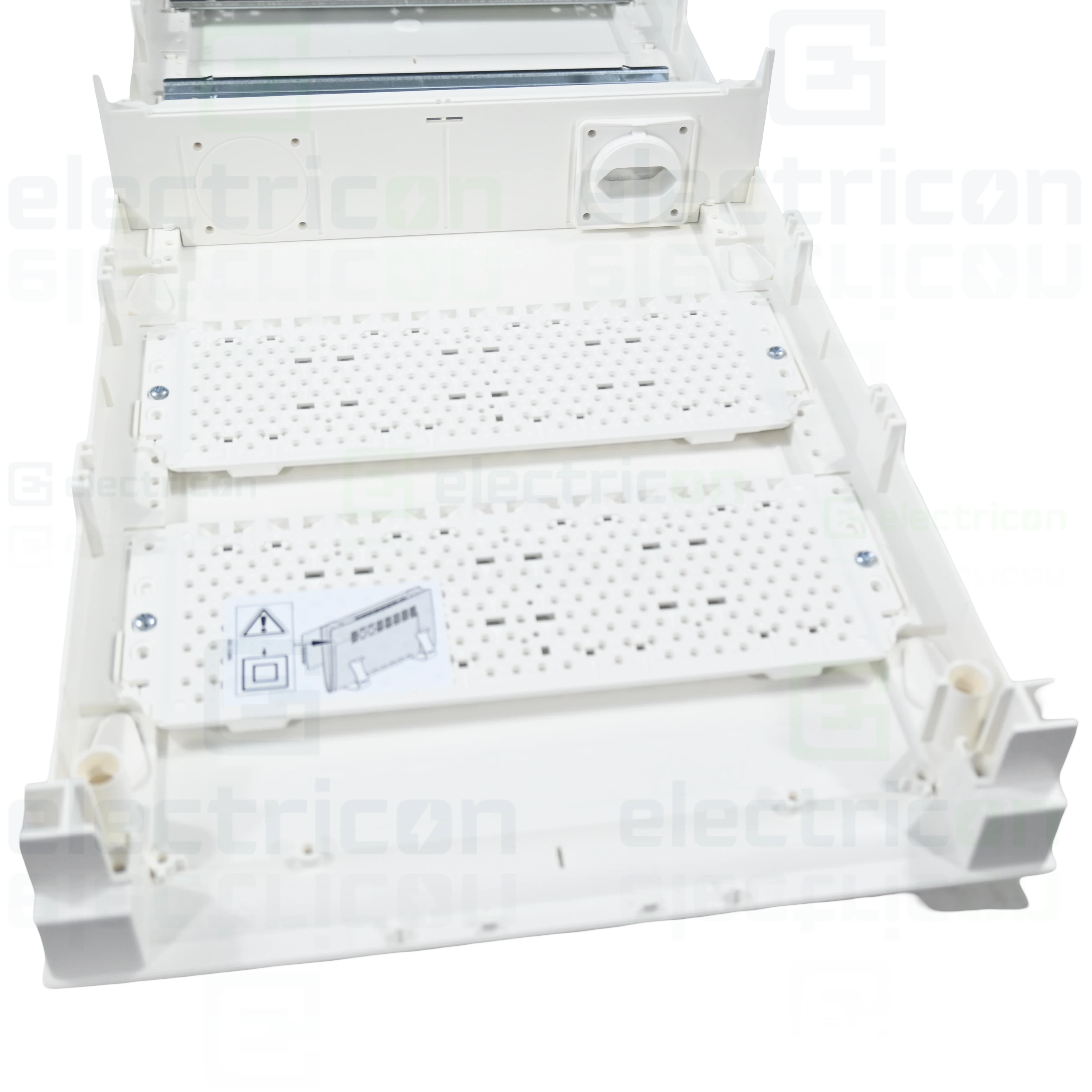 Tablou combo (hibrid), aparent,60 module, (24 module curent +36 module multimedia), IP30, Volta, Hager, VA602NWH [3]