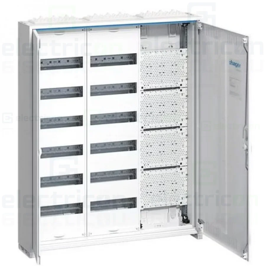 Tablouri combo (hibrid) - Tablou combo (hibrid), aparent,216 module, (144 module curent +72 module multimedia),IP31, Univers, Hager, FWB63K1