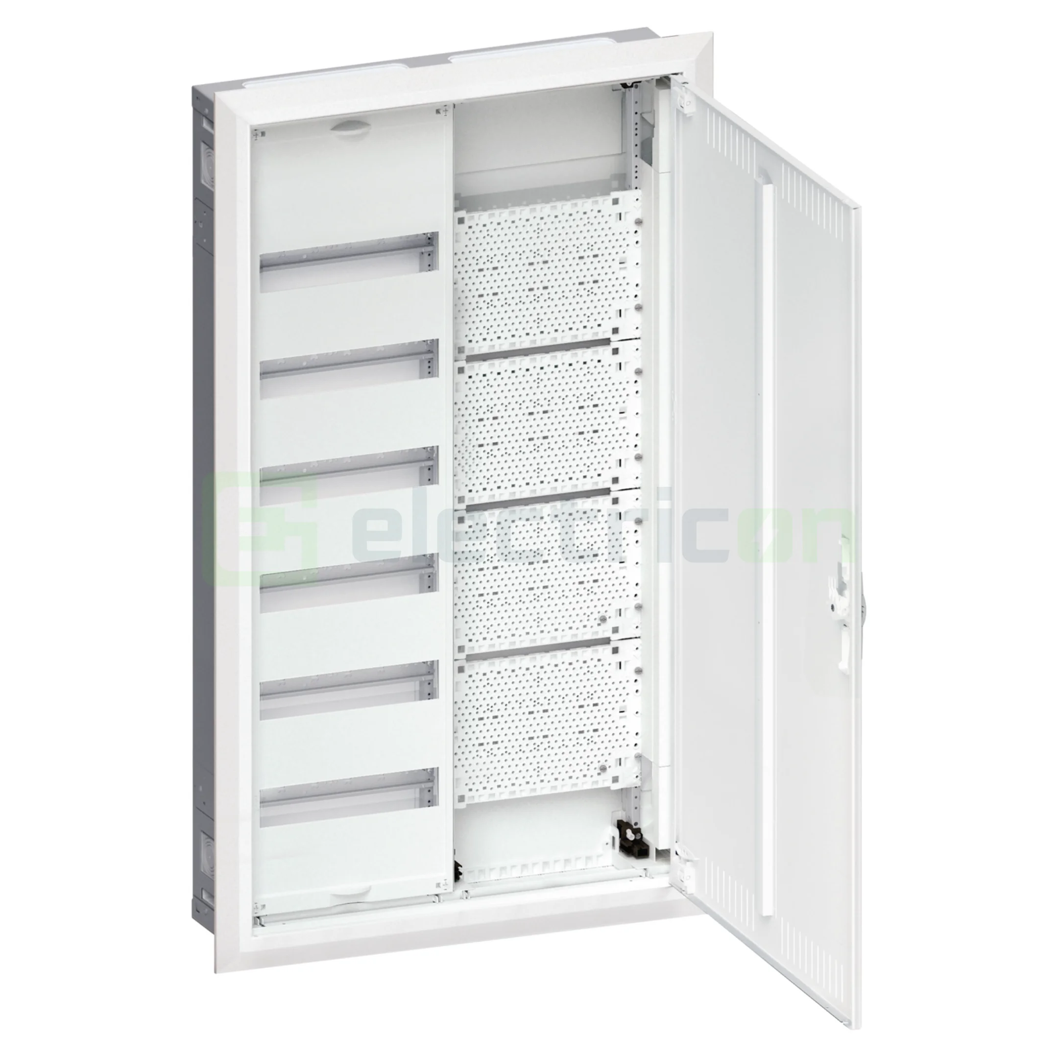 Tablouri combo (hibrid) - Tablou combo (hibrid), incastrat,144 module, (72 module curent +72 module multimedia),IP30, Univers, Hager, FWU62K1