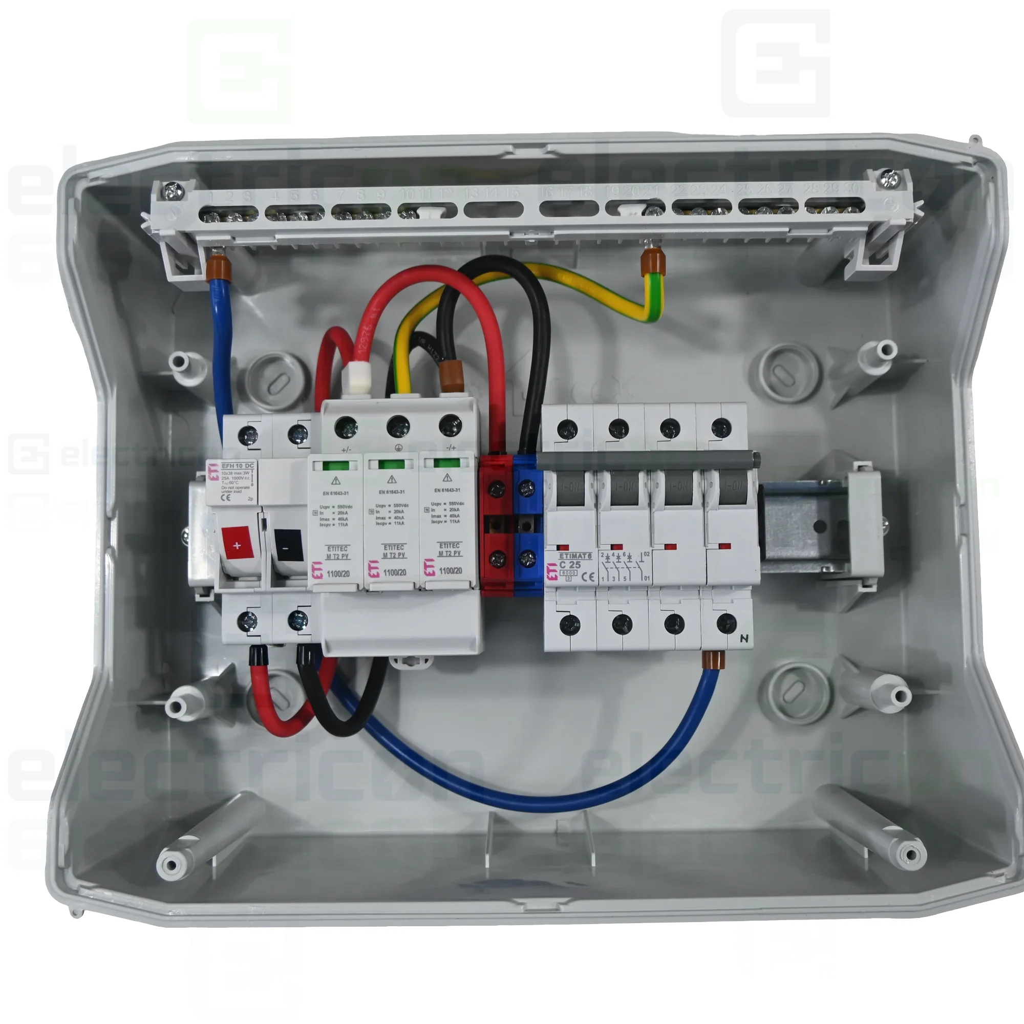 Tablou distributie PV 1100/12-DC1/1-16-MT2-3C25, cu 1 string, ETI, 001107097 [4]